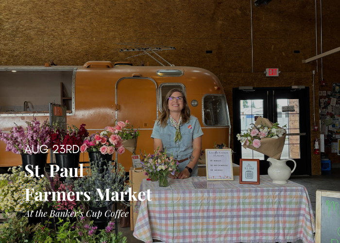 Farmers Market at the Banker’s Cup Coffee in St. Paul
