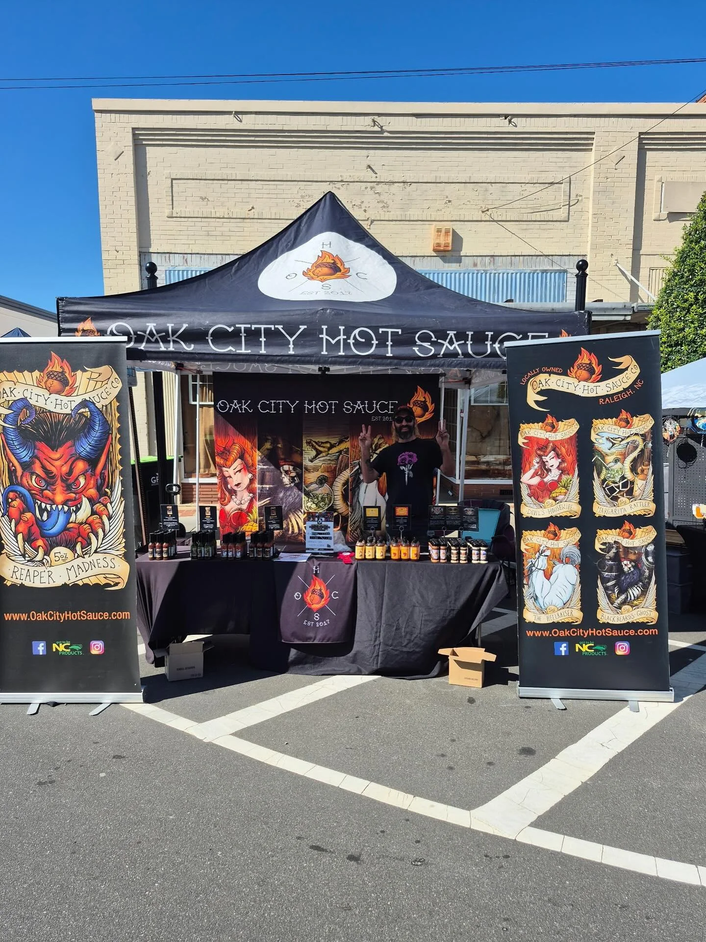 Oxford!! Come through today at the Oxford pepper fest! We&rsquo;re on Main Street right across from the Cape Fear mobile bar!!