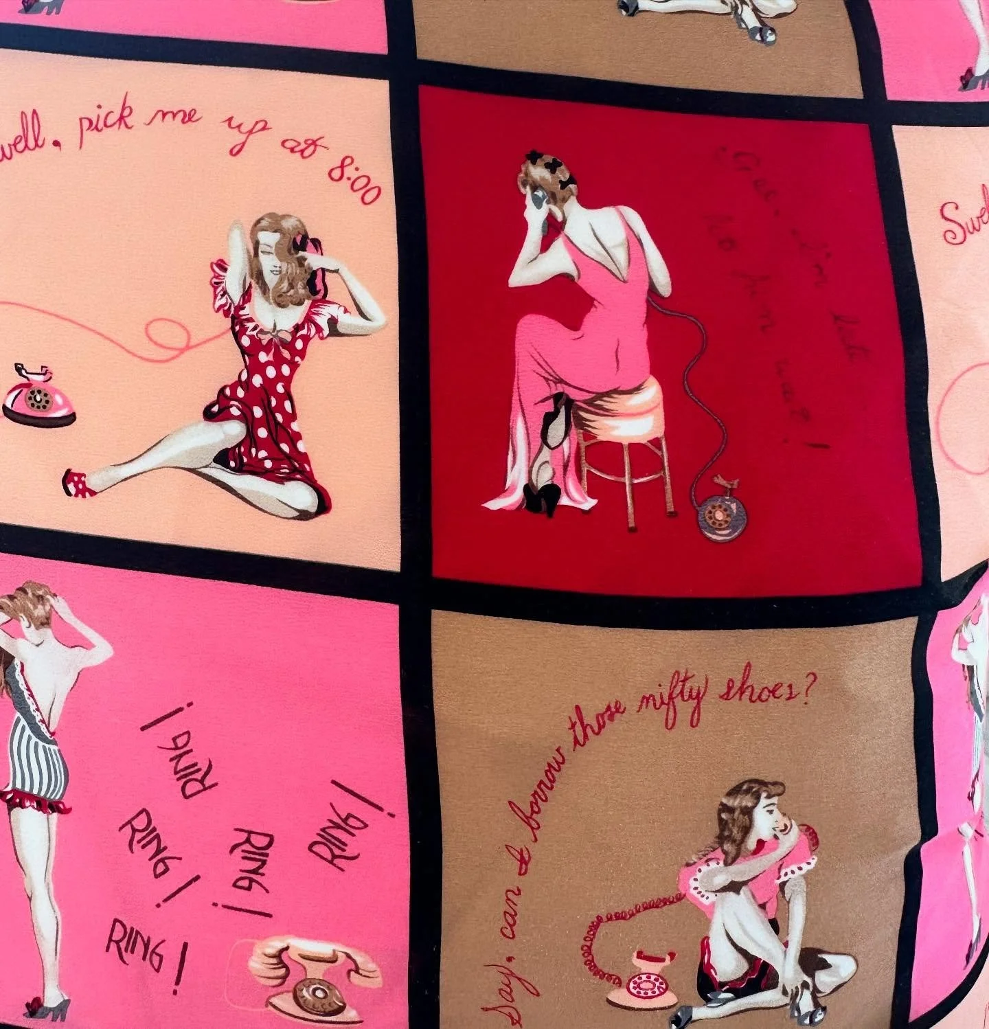 A little flirty, a little fancy-this one-of-a-kind silk pillow is calling your name (literally).

Dm for more details 💕

#ciaobellayachtclub #luxuryinterior #silkpillows #retro #vintage #silkscarves #charleston #shoplocal