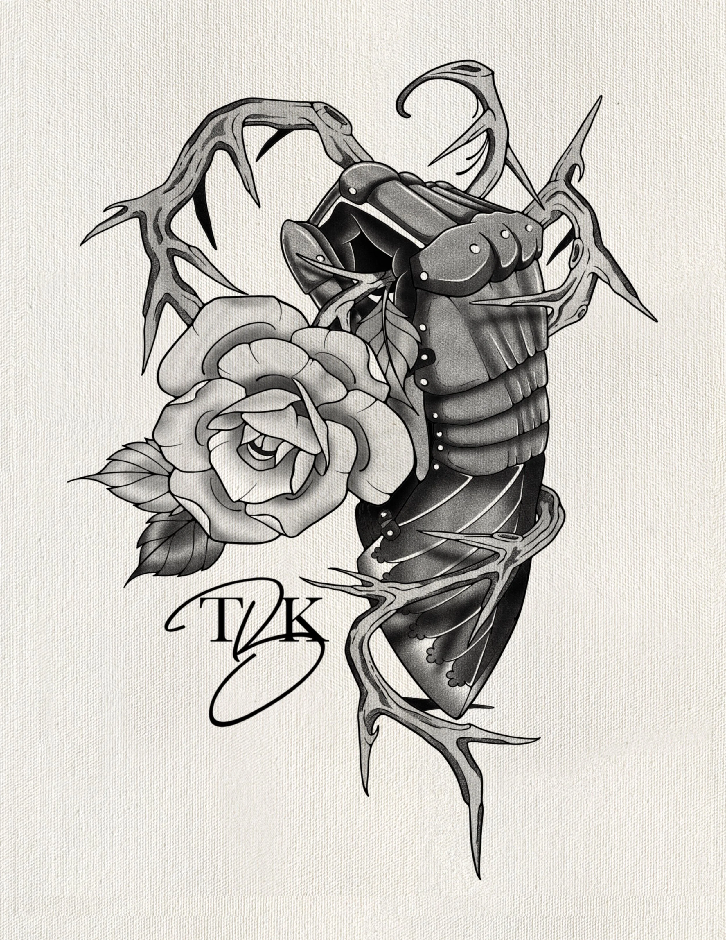 Thorn of Power (Black & Grey)