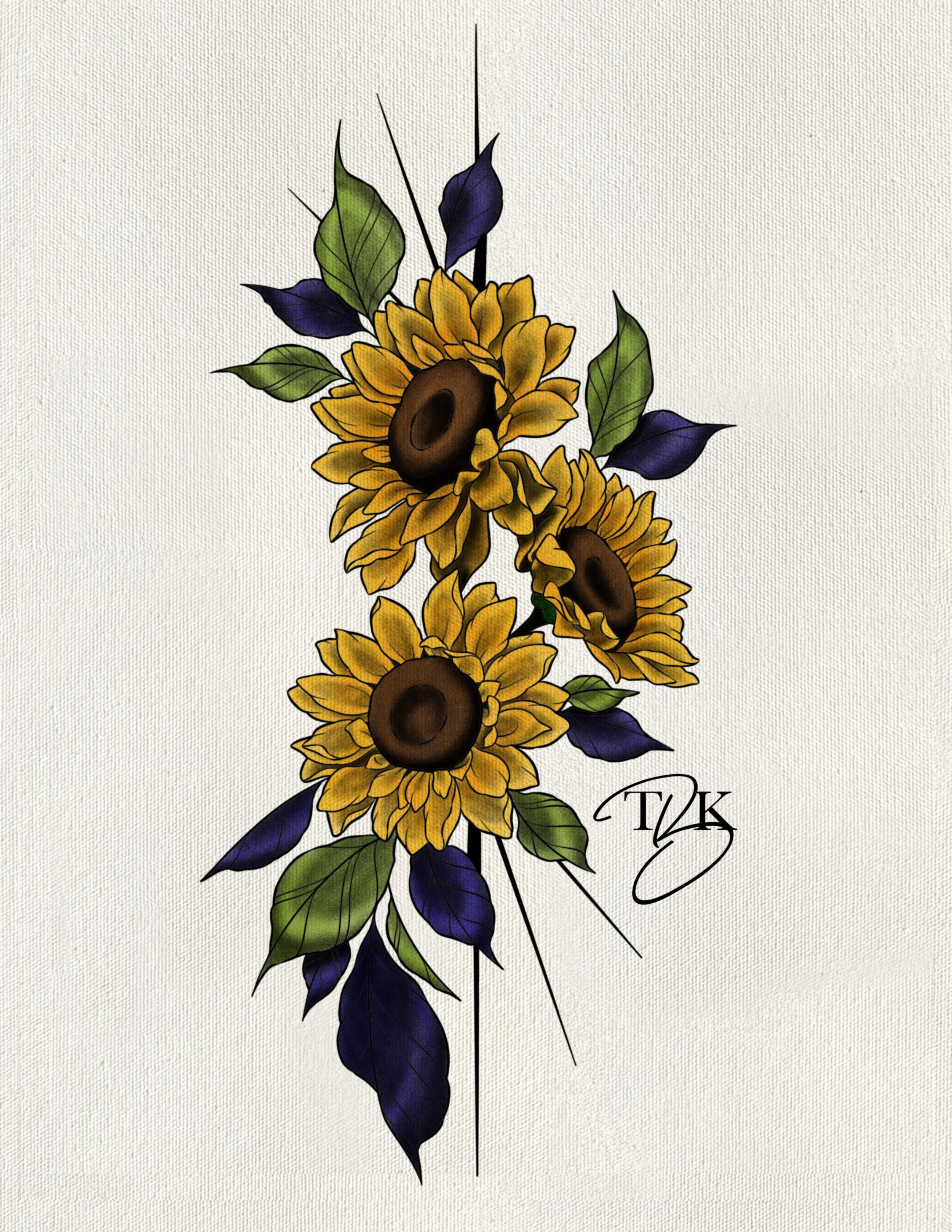 Shining Sunflower (Colour)