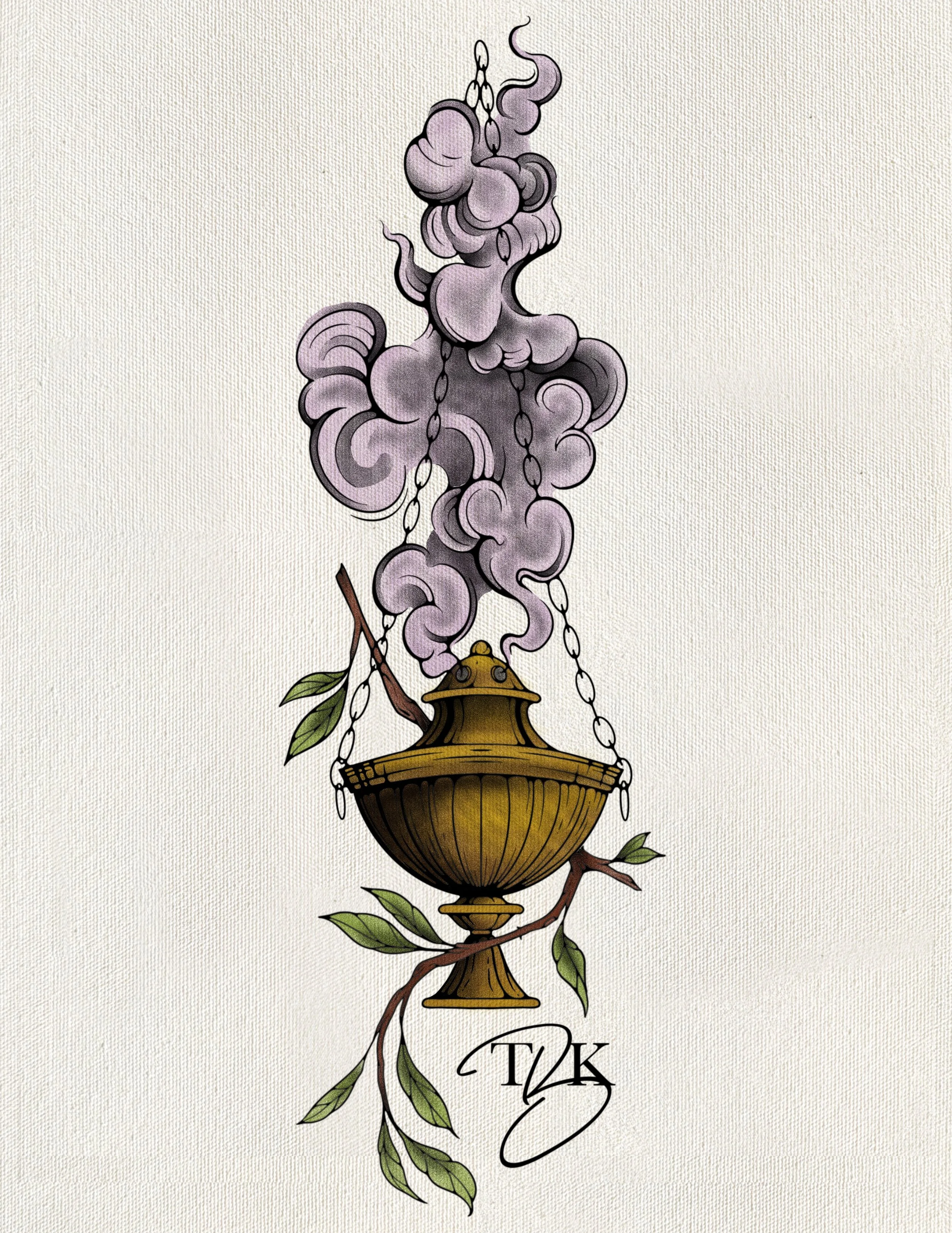 Incense Burning (Colour)