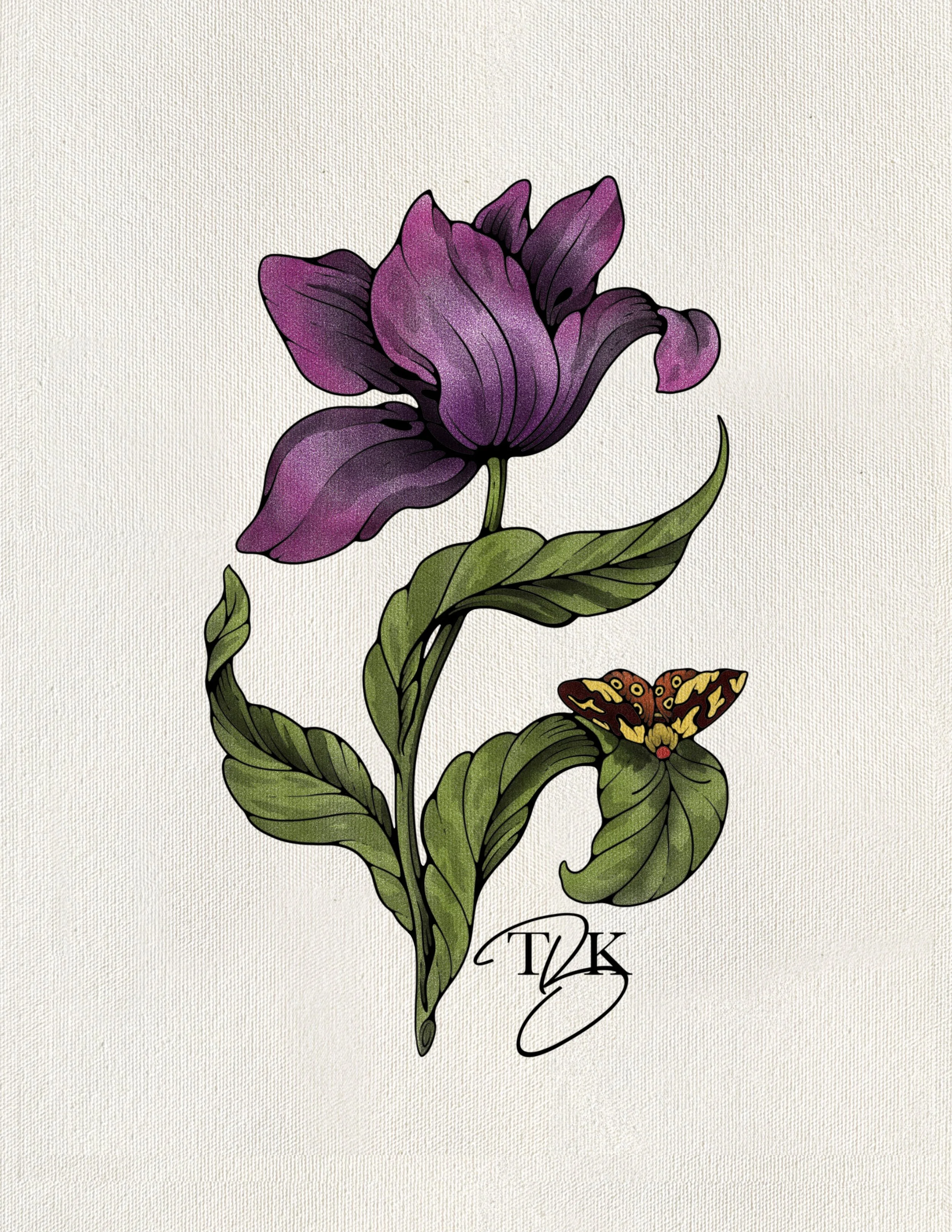 Windy Tulip (Colour)