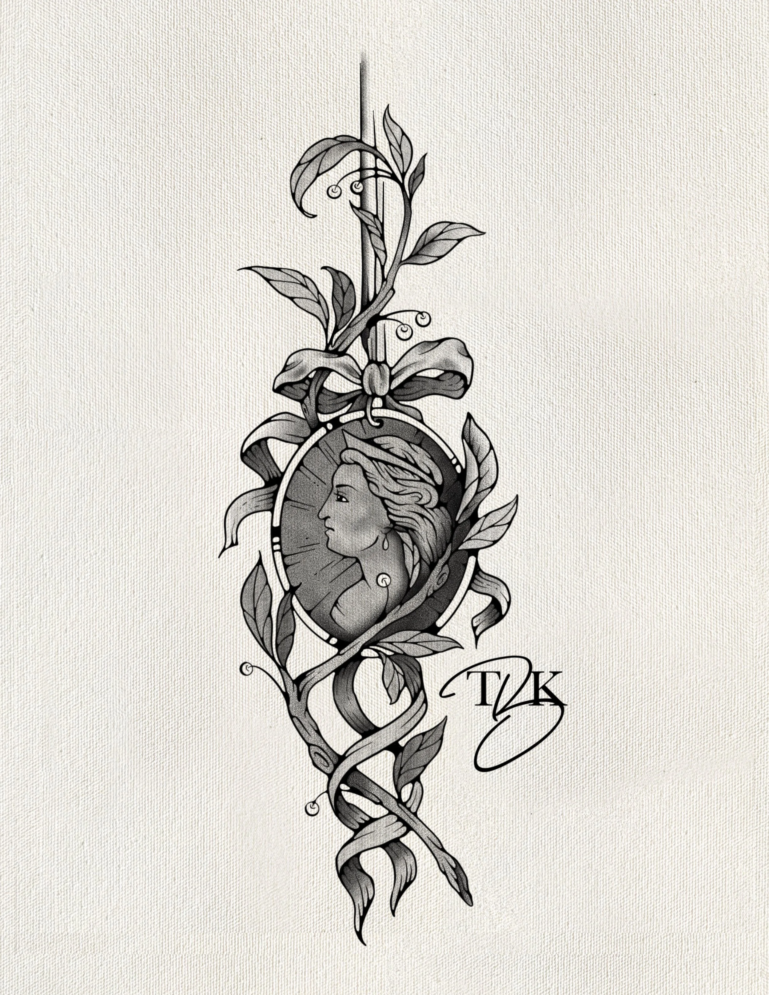 Locket (Black & Grey)
