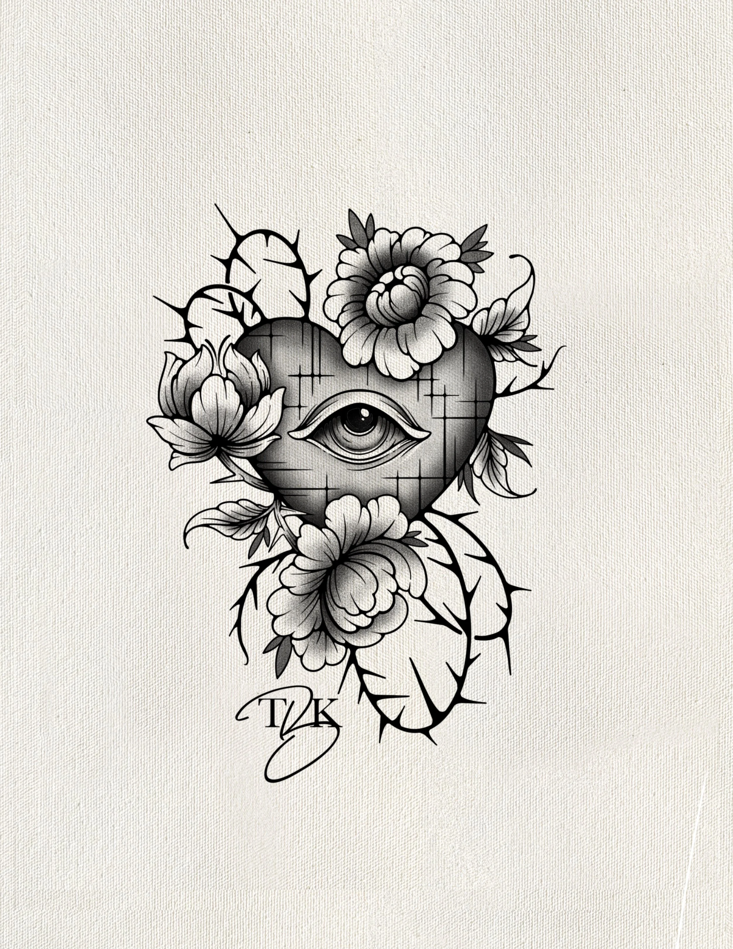 Hearts Don't Break (Black & Grey)