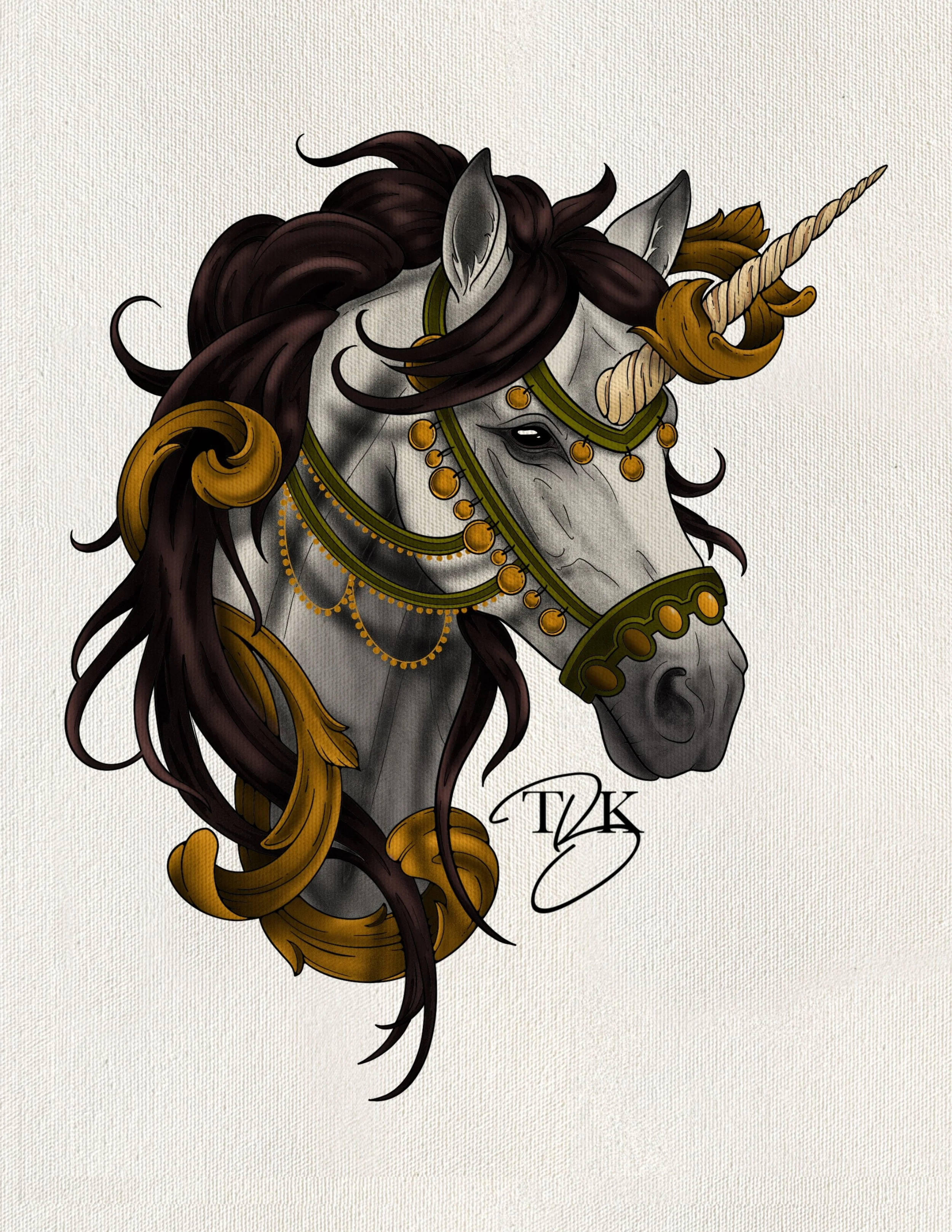Horned Beauty (Colour)