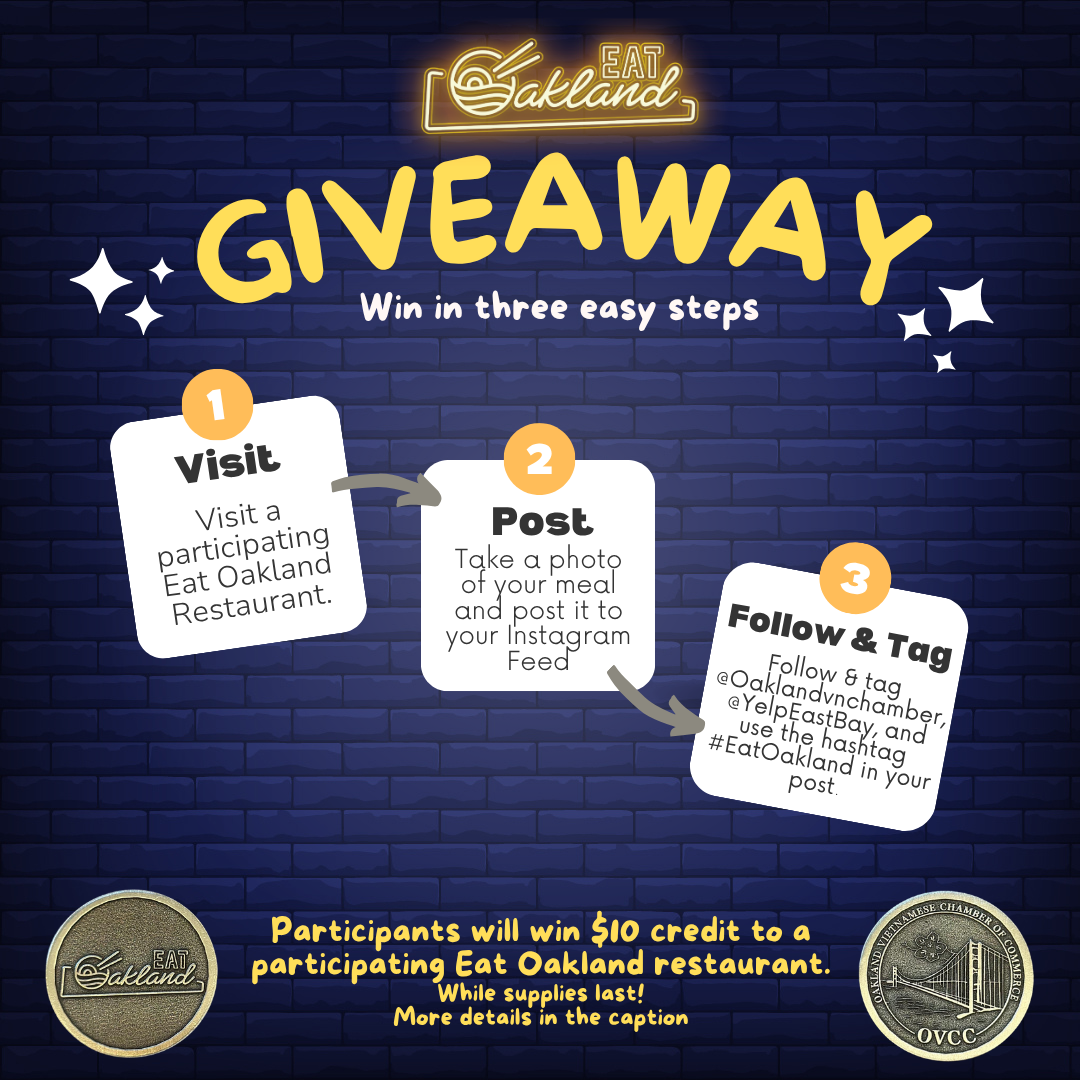 Eat Oakland Giveaway & Raffle Ends