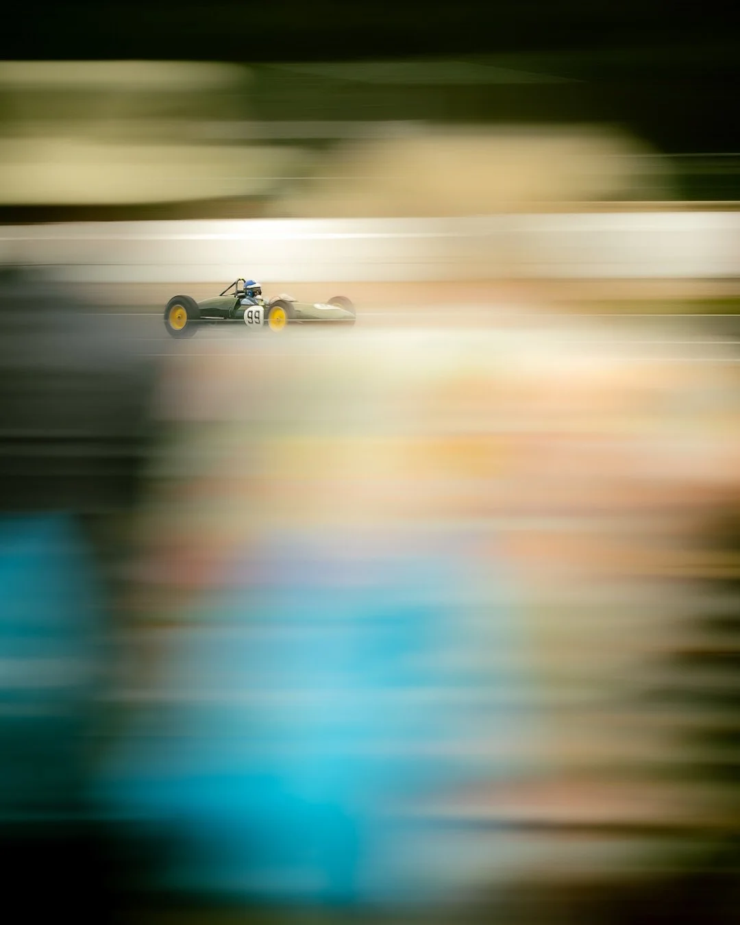 Mark Shaw exiting Copse in a 1961 Lotus 21 927. 

@silverstonefestival 
@silverstonecircuit 
@hgpcaofficial 

#car19 #motorsport #motorsportphotography #motorsportphotographer #racecar #racingcar #racingcars #canonmotorsportphotography #canonphotogra