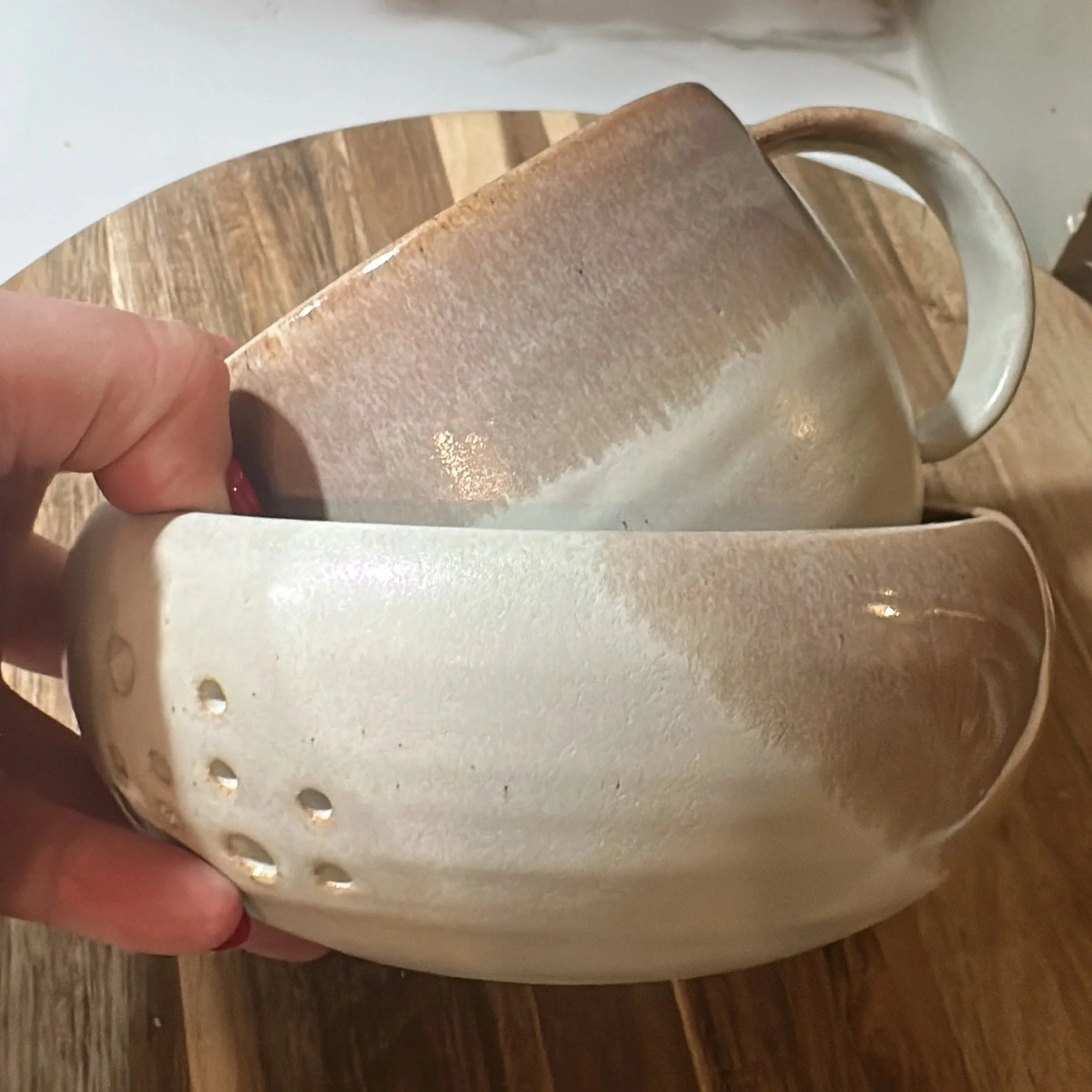 Cream & Floating Orange