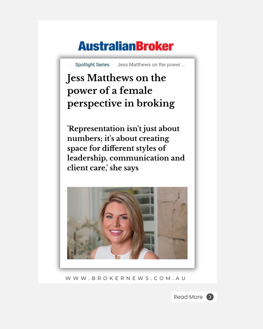 ✨ Behind every milestone is a broker who listens, leads, and advocates with purpose.
From market trends to meaningful representation, here&rsquo;s what drives our work &mdash; and why it matters.

Thank you to @australianbroker for inviting me for a 
