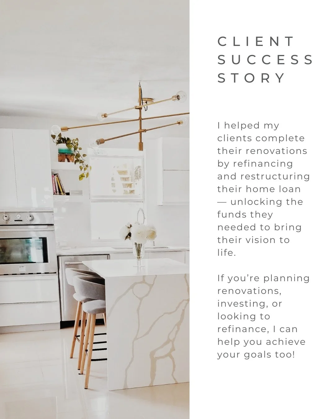 From renovations to refinancing, I make it happen! I helped clients unlock funds for their home upgrade &mdash; let me help you achieve your goals too 🏡