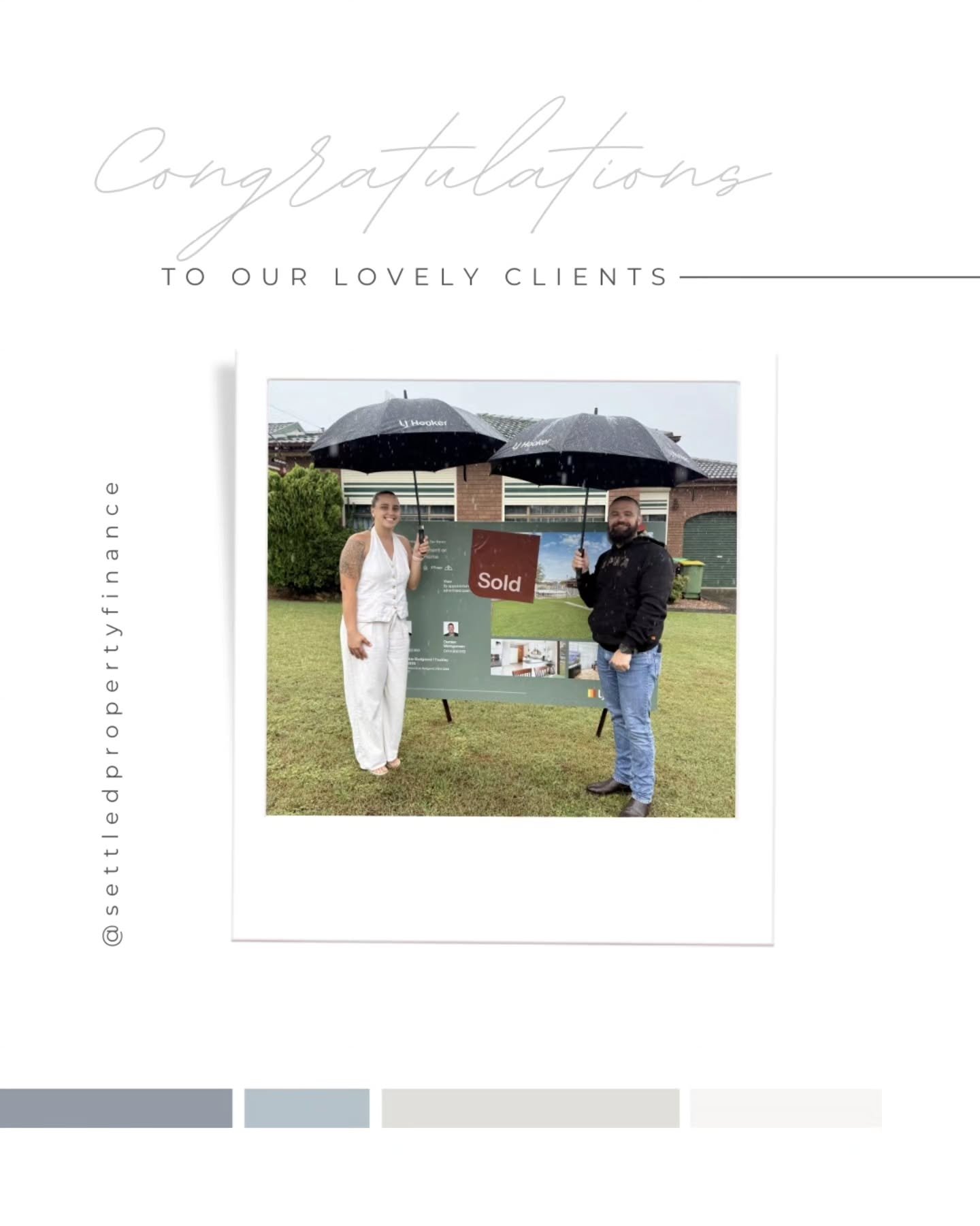 Absolutely thrilled for our clients with the purchase of their first property! 🎉

Thank you for choosing me to be a part of this major milestone, and for trusting in @settledpropertyfinance to guide you on your financial journey 🤍