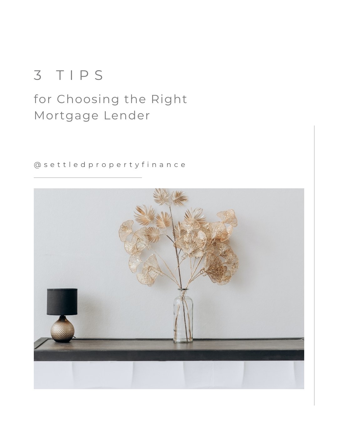 Not all lenders are the same &mdash; and the right fit depends on you.
I&rsquo;ve broken down three key things to look for when comparing your options. Swipe through and keep this handy for your house‑hunting prep!