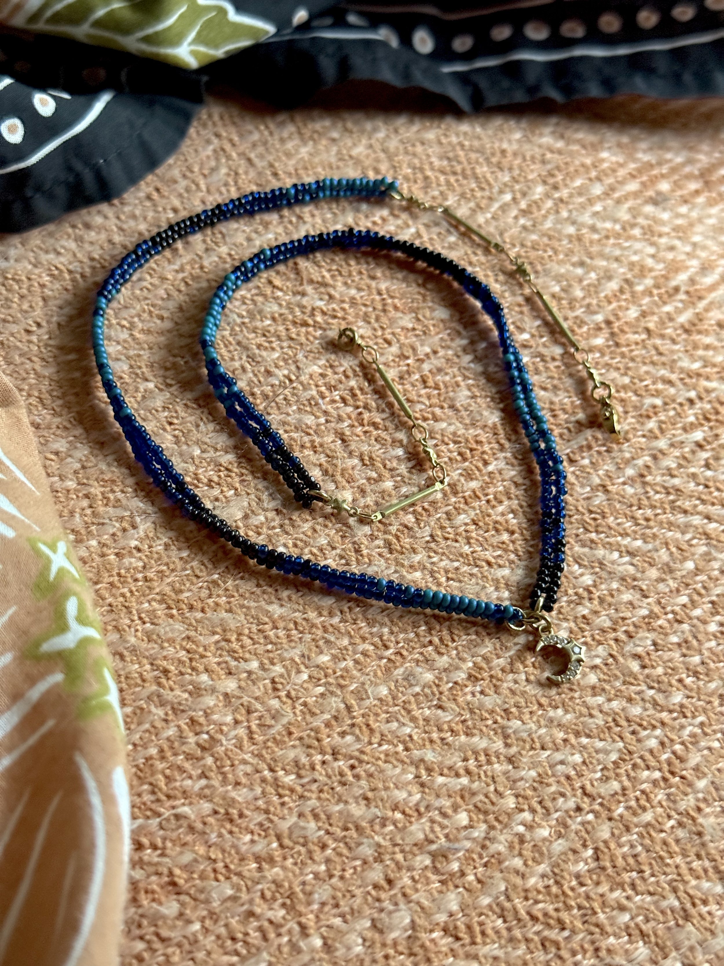 Celestial Blue Moon Necklace