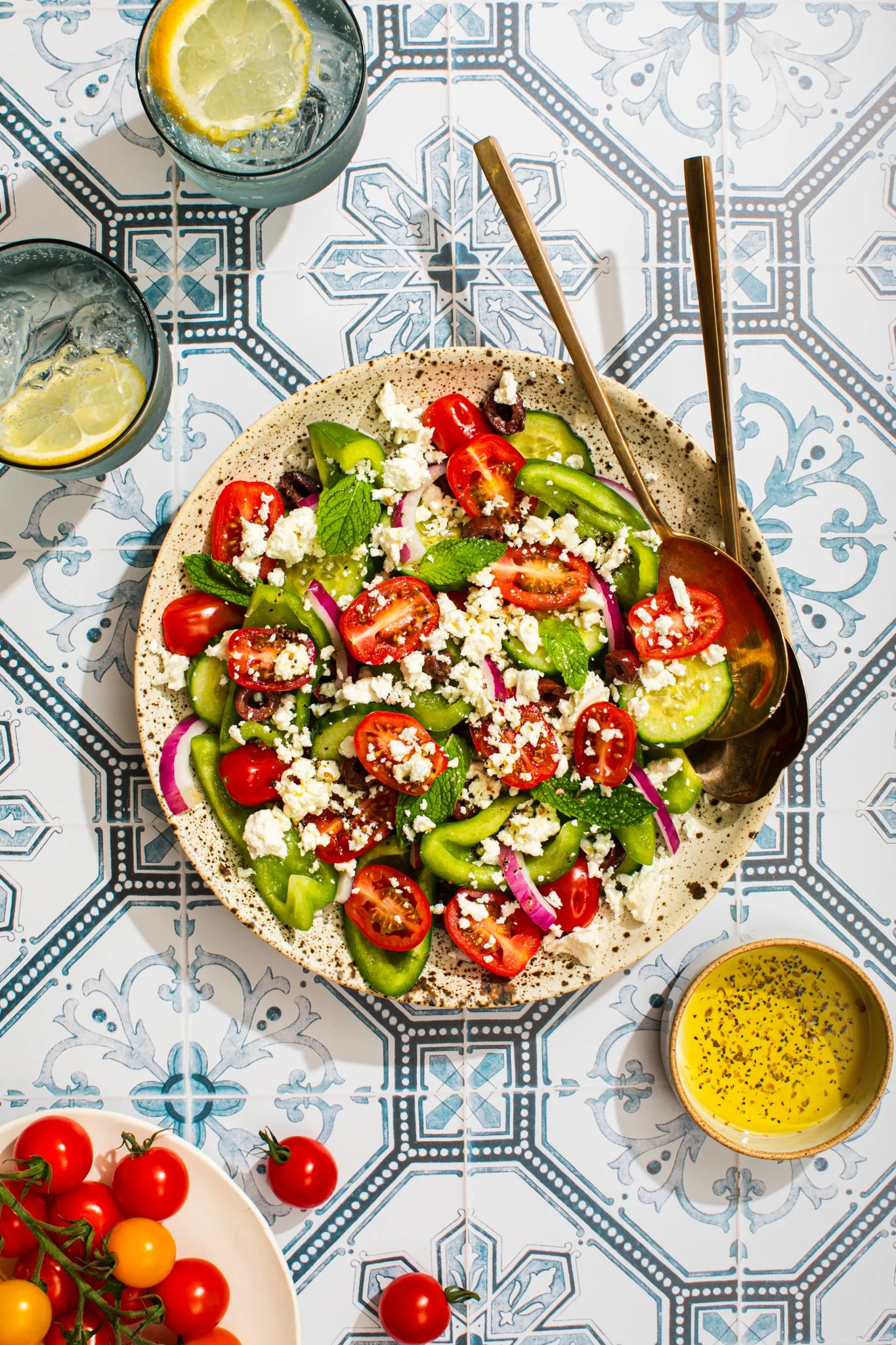 editorial greek salad seattle food photographer