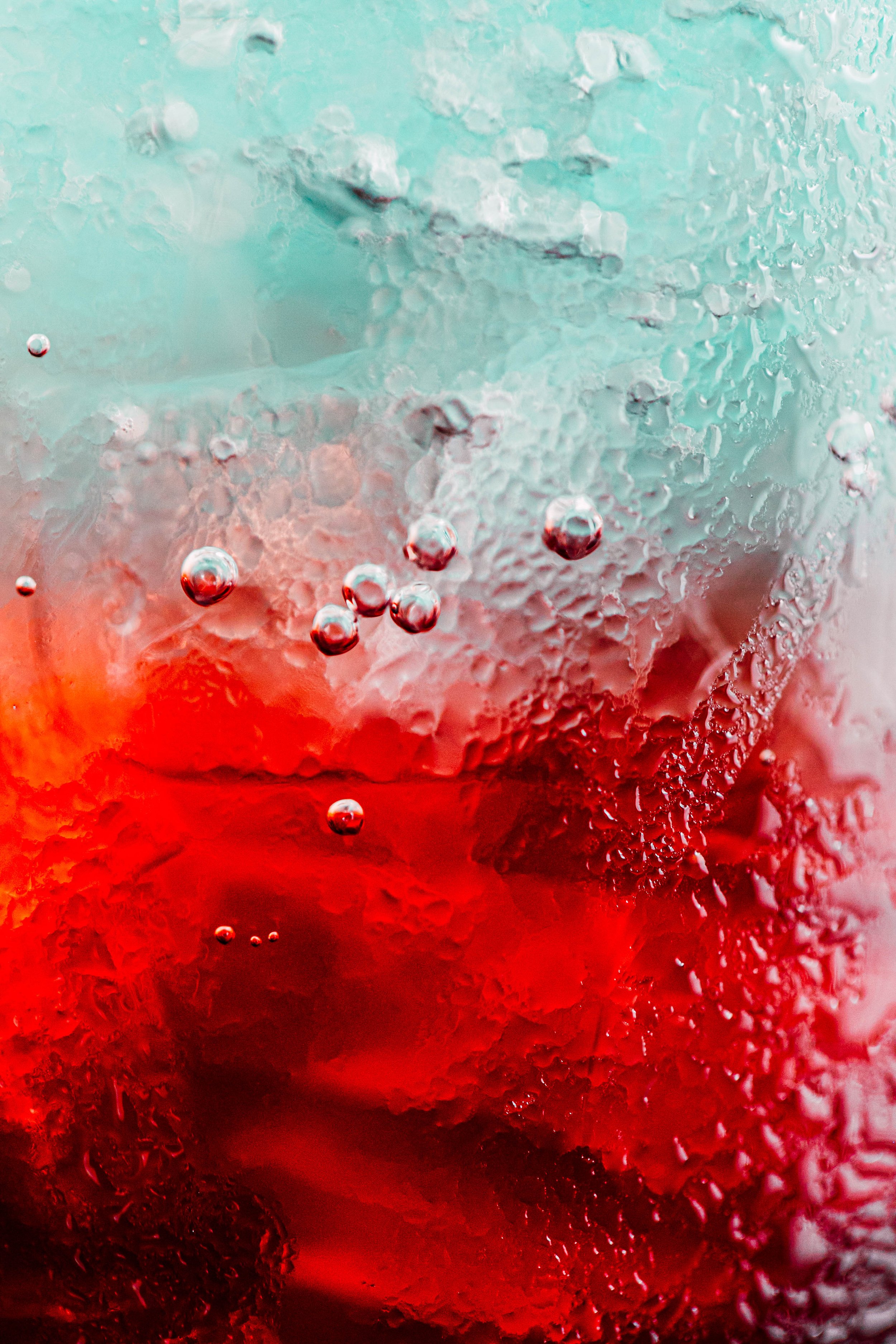 macro cocktail ice bubbles hospitality photographer colorful drinks