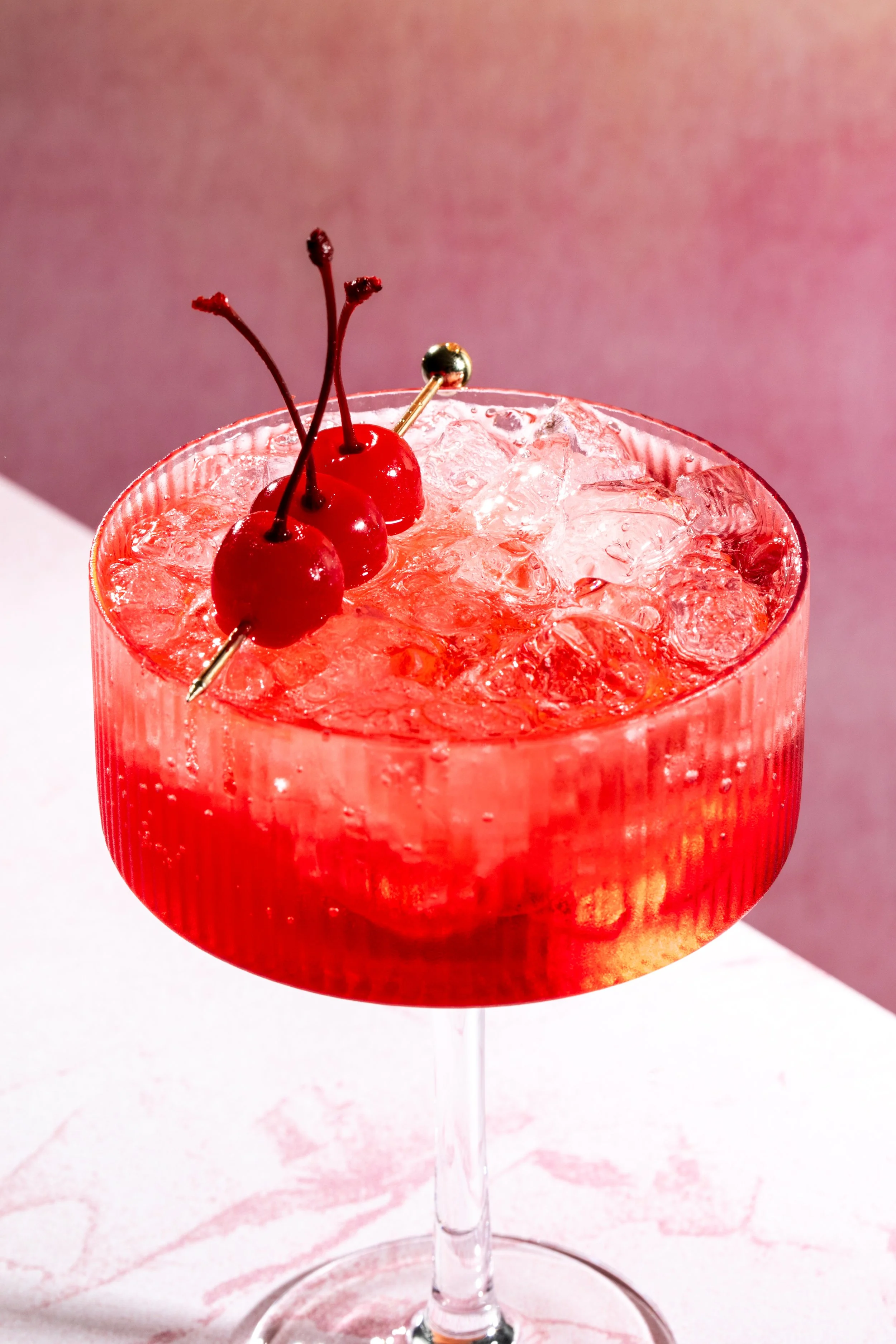 dirty shirley temple cherry cocktail drink hospitality photographer seattle food photography happy food 