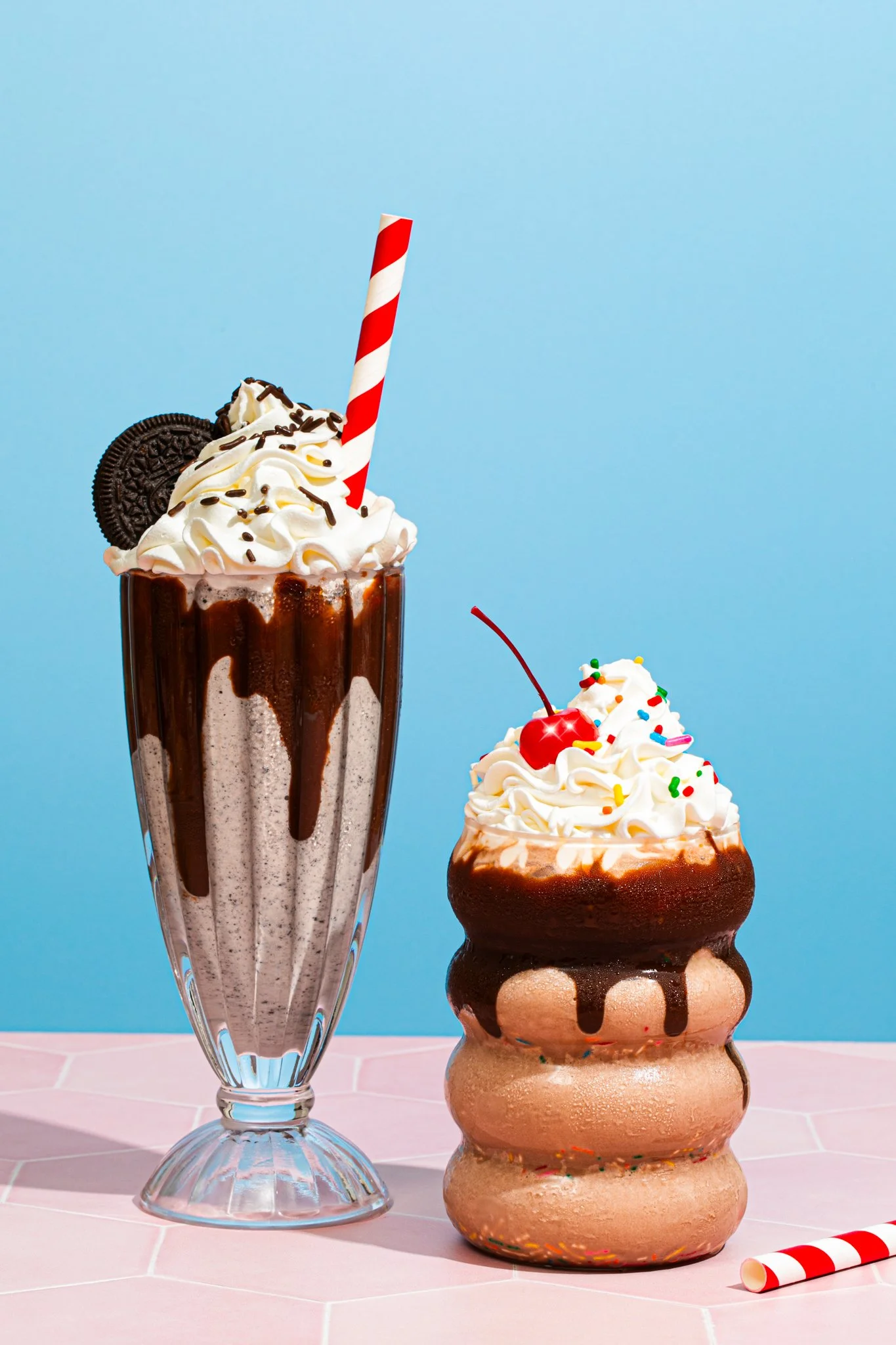 diner milkshake set of two drinks seattle food photographer