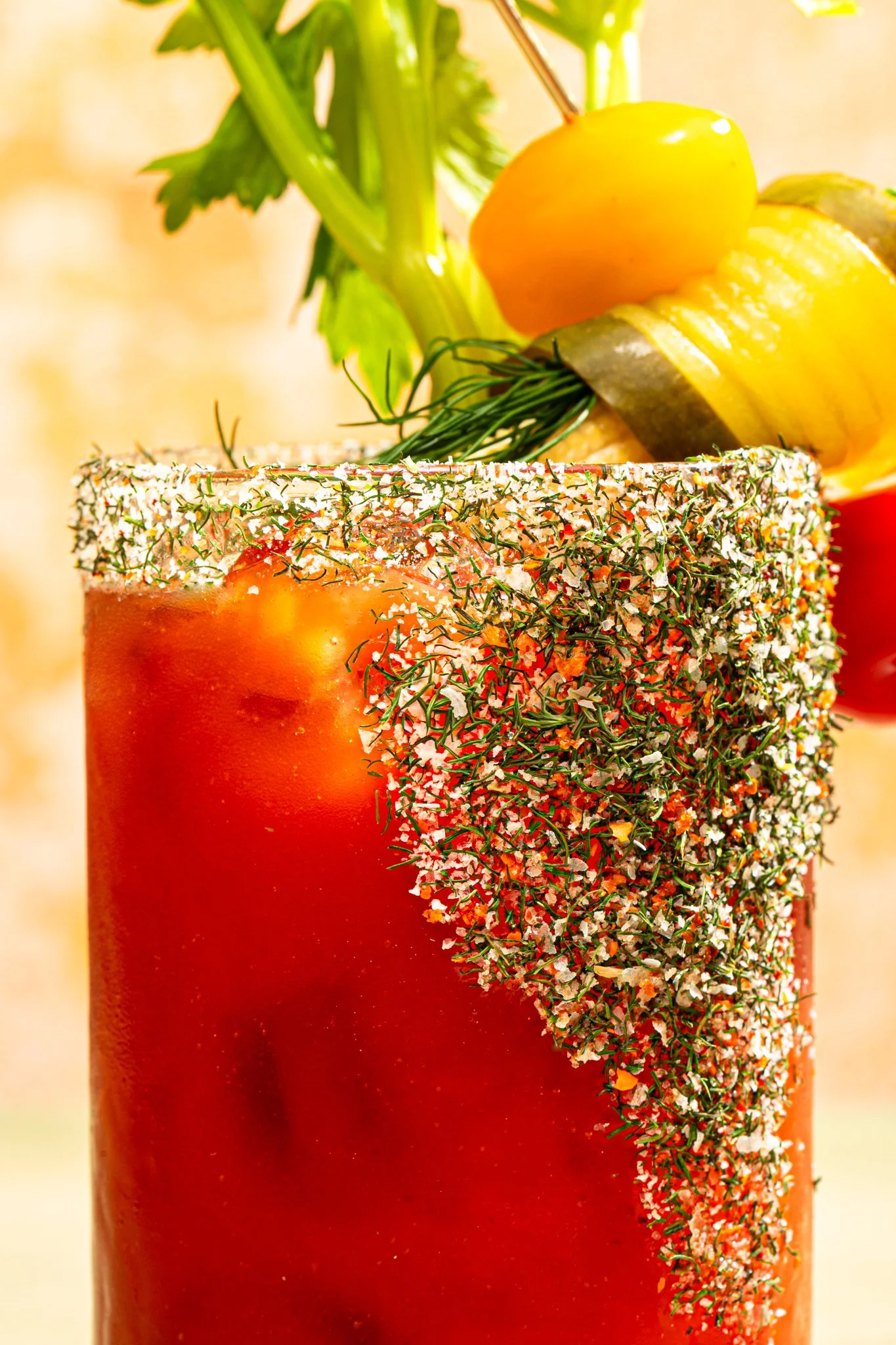 macro shot bloody mary salted glass seattle restaurant beverage photographer