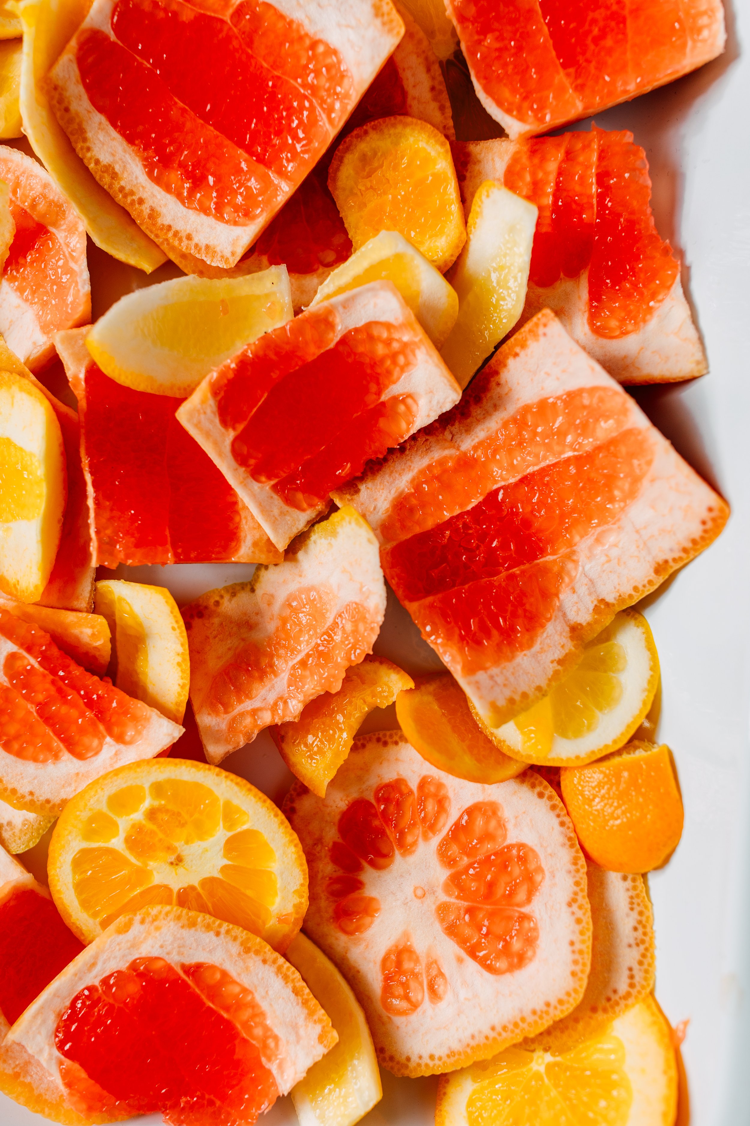 bright colorful citrus fruit rinds food photo