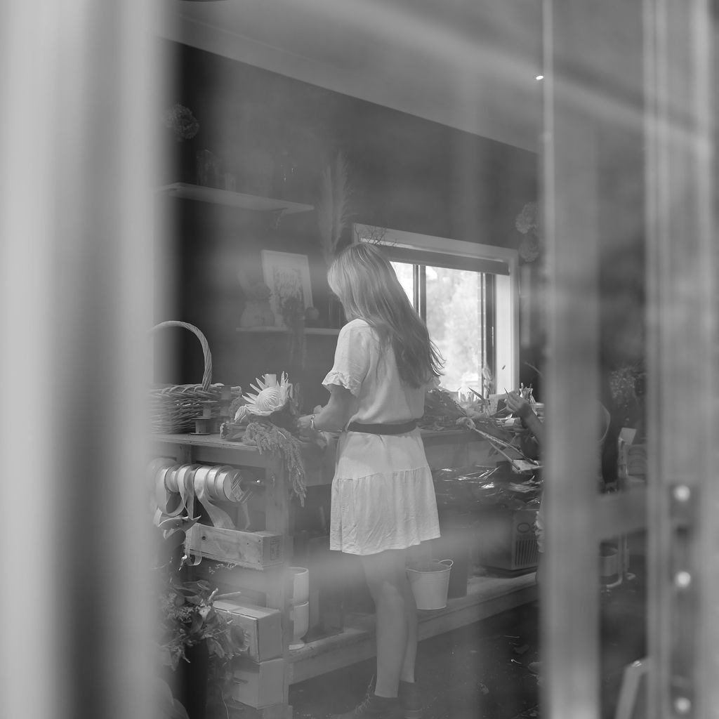 Behind the studio doors where the floral magice happens, the mess is overflowing, the mind is creative &amp; the love of flowers is a true passion.. I am honoured to teach my daughter the same love that i have had for over 22years, if she follows in 