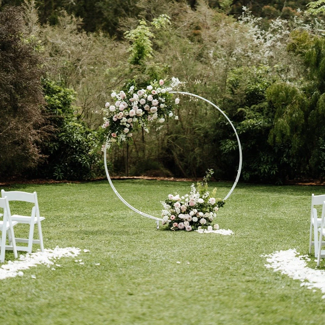Circle Arbour- Represents a love with no end...
.
.
.
#ceremonyflowers #weddingflowers #wollondillyflorist #danikabellflorist #sydneybride
.
.
.
Photographer @translucent_photography 
Florals @danikabellflorist 
Venue @growwild.weddings
