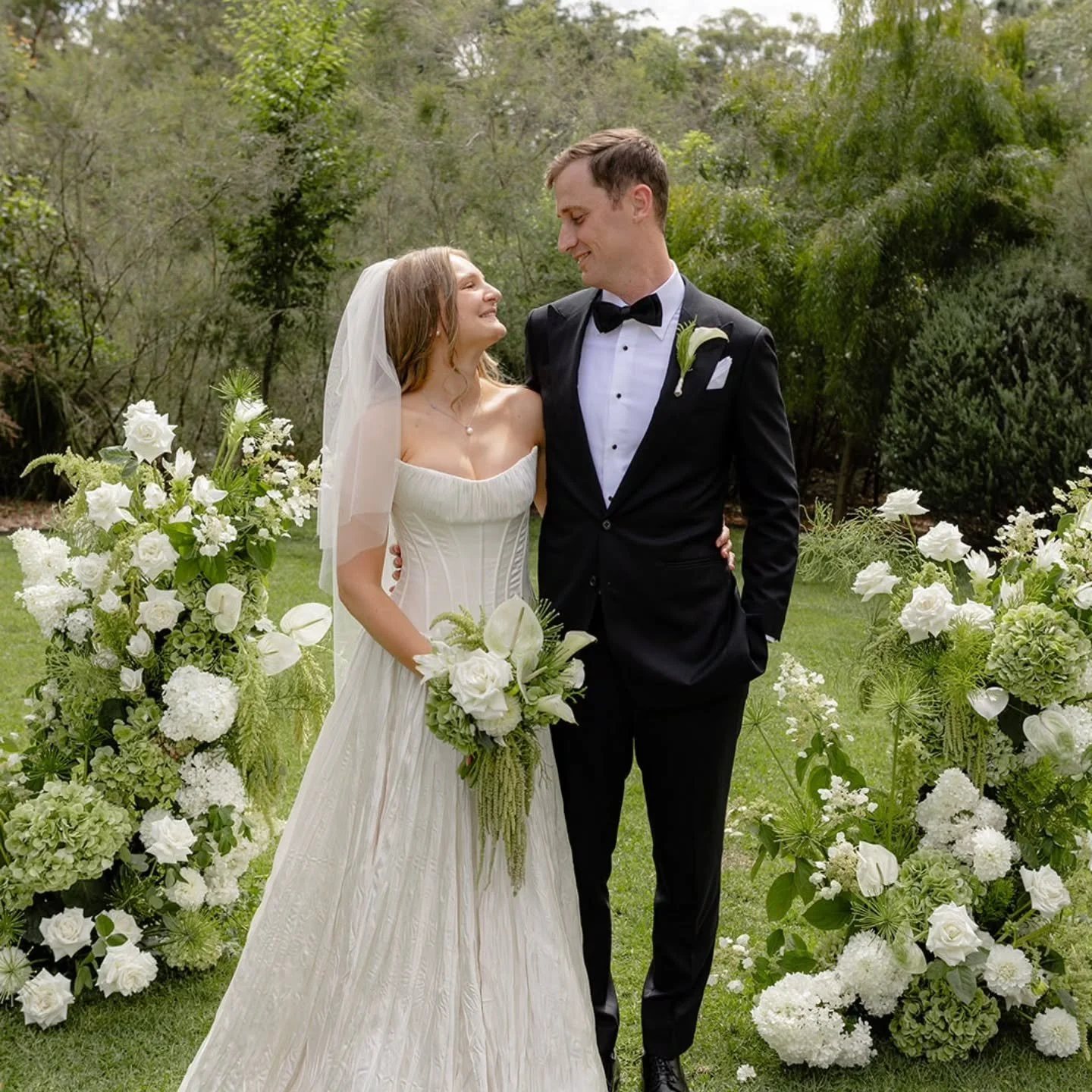 I am so in love with Marija &amp; Luke's wedding album.
 
People ask me often,is white boring? 
Absolutely not! It's classic, crisp, elegant &amp; it will never date!! If you love white &amp; greens go for it. Your wedding your choice 🤍 
.
.
.
#wedd