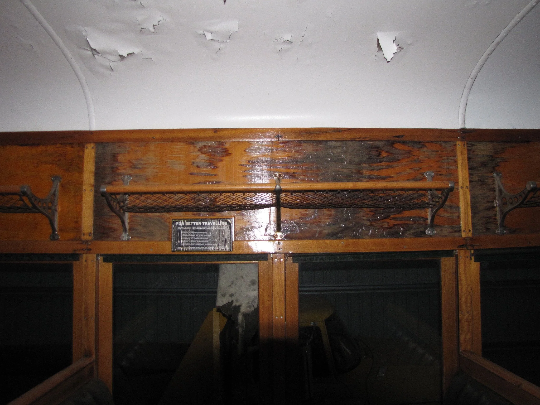 Water damaged panel in 26MT showing the effects out of being housed in the open at Daylesford for 20 years.jpg