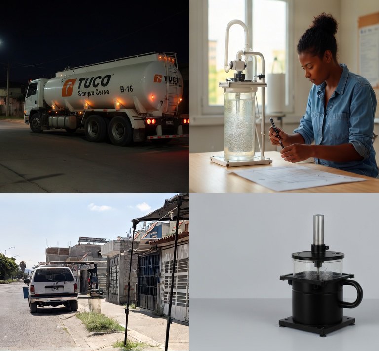 Image collage showing Tlajomulco and water purification research