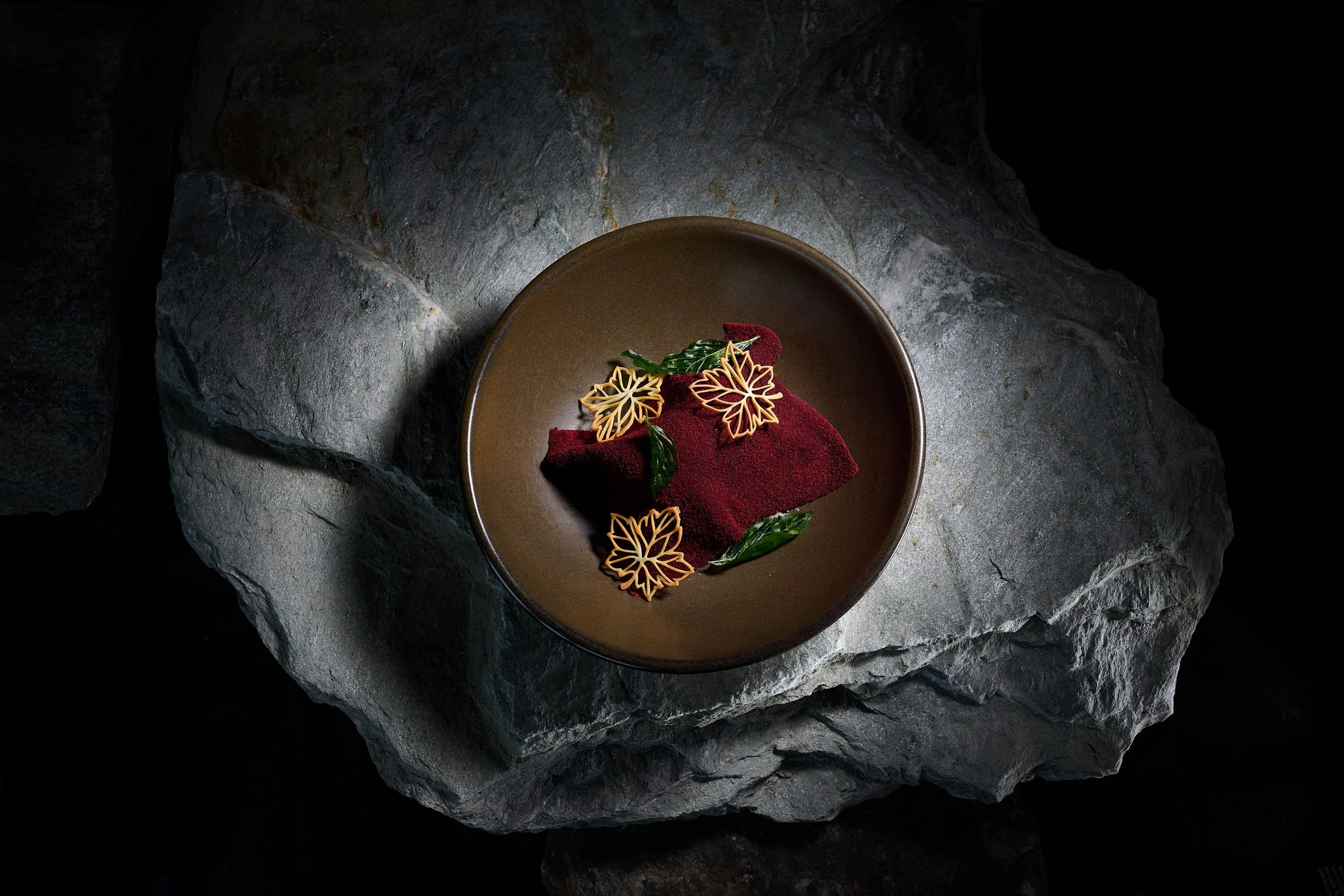 Fine dining dish at Elevation Queenstown