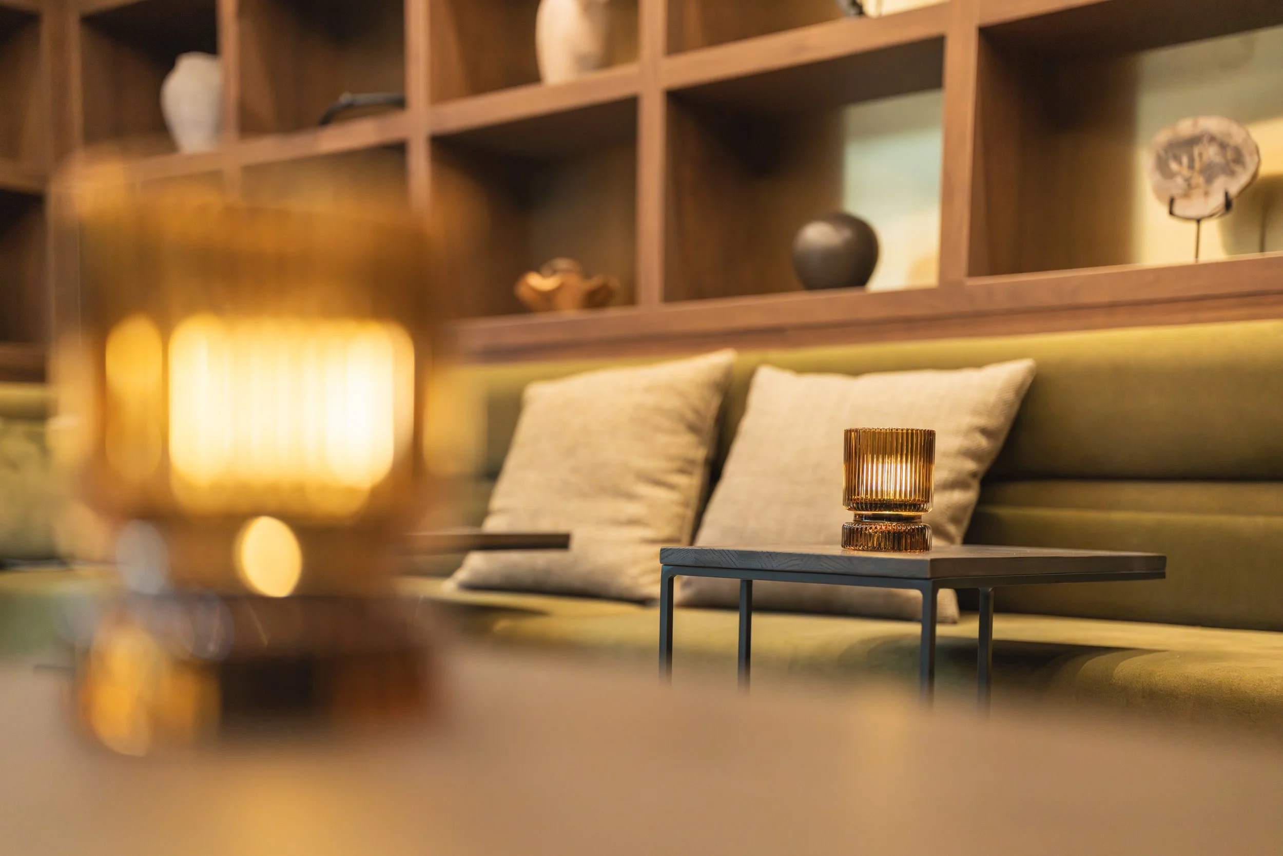 Cosy nook in hotel lounger bar