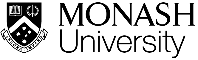 Monash University logo with knight's shield and text