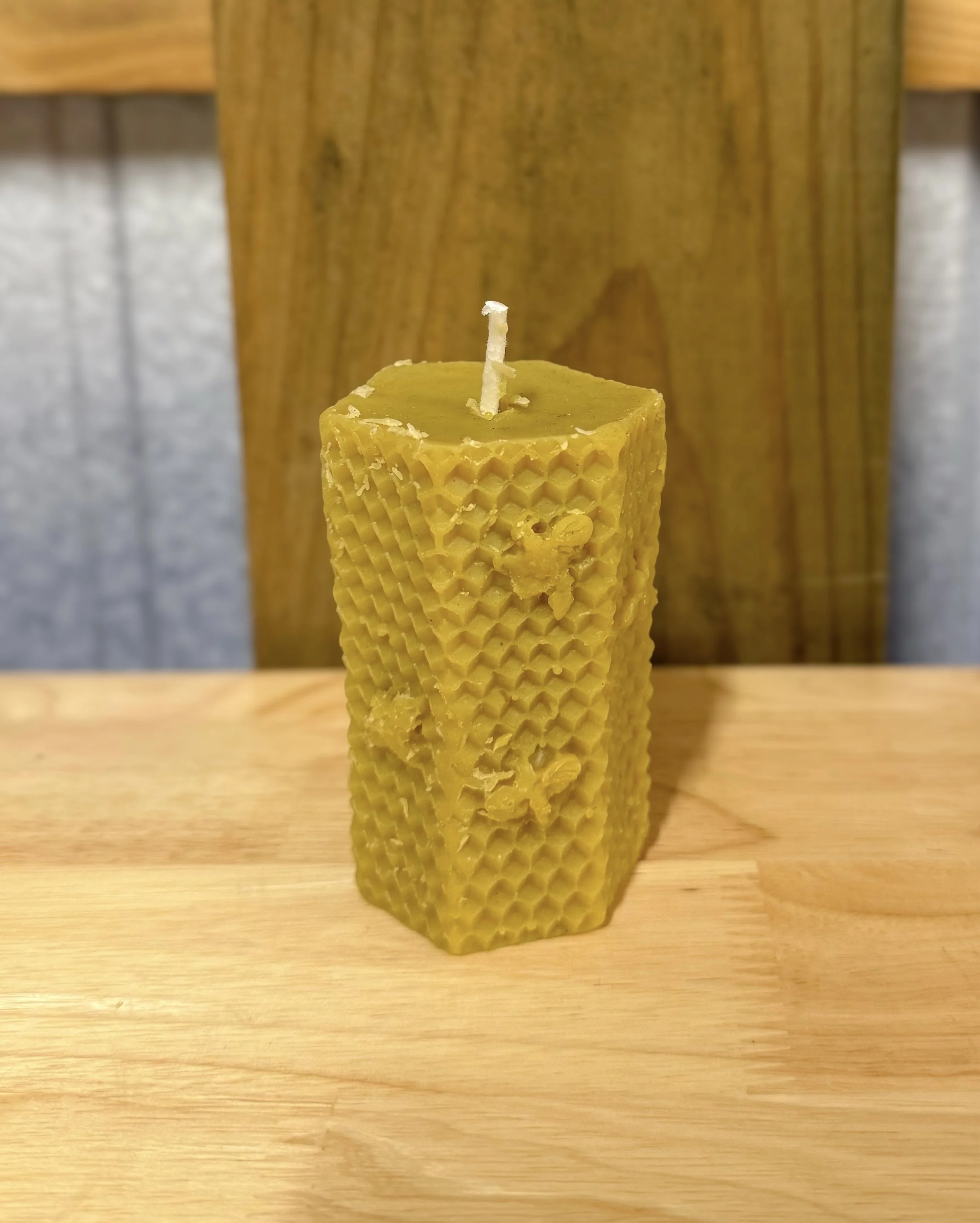 Honeycomb Bee Beeswax Candle