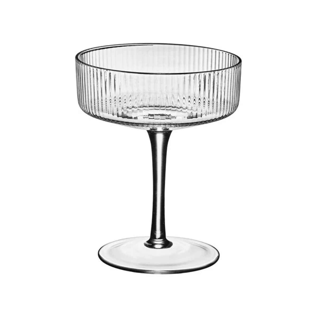 Clear ribbed coupe for rent in San Diego. Weddings, showers and other events