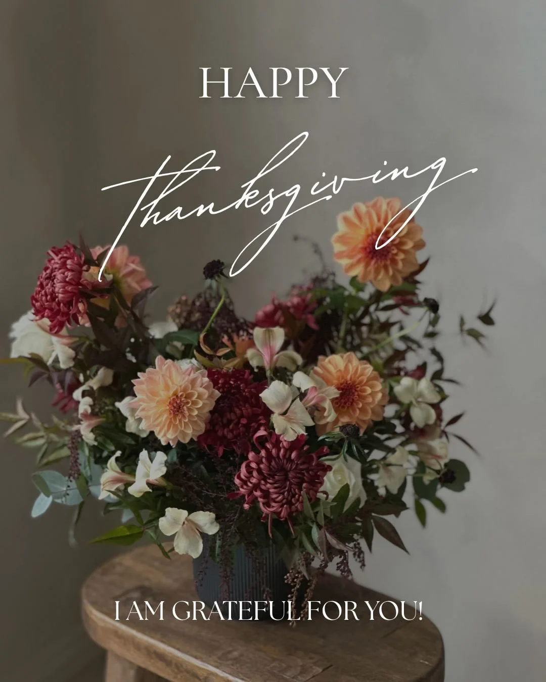 Sending warm Thanksgiving wishes to you &amp; your loved ones!

To my family, friends, clients &amp; vendor friends 🤎 thank you for the love, trust &amp; support you&rsquo;ve given me over the years. You&rsquo;ve helped my little flower dream grow i