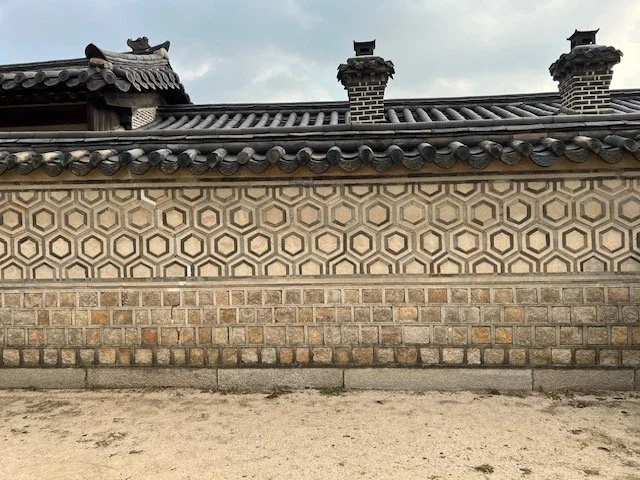 ornamental patterns on a palace wall