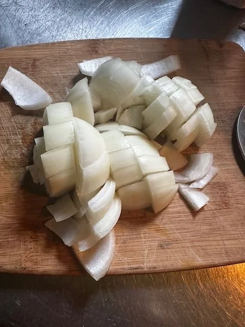 cut onion