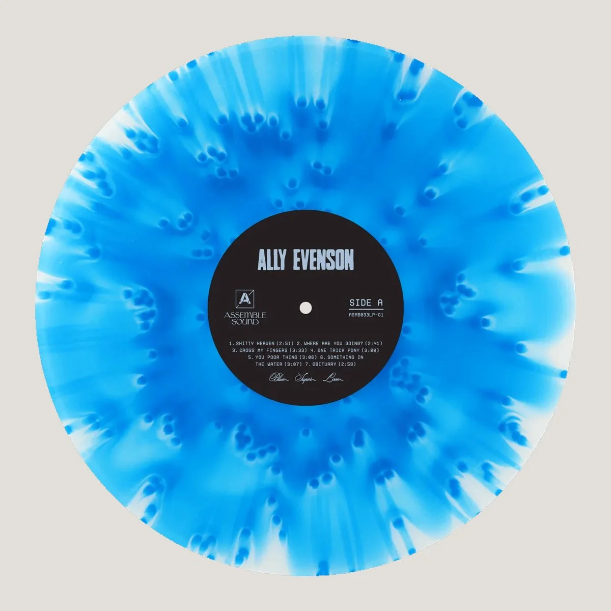 Ally Evenson - BLUE SUPER LOVE Vinyl