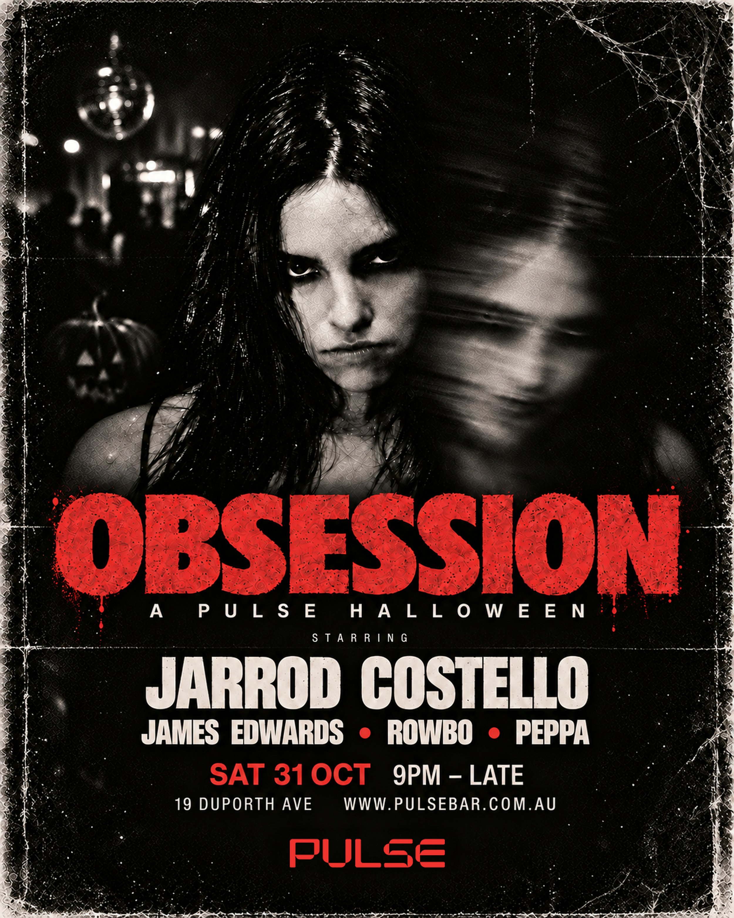 Obsession: A Pulse Halloween at Pulse Bar, Saturday 31 October 2026