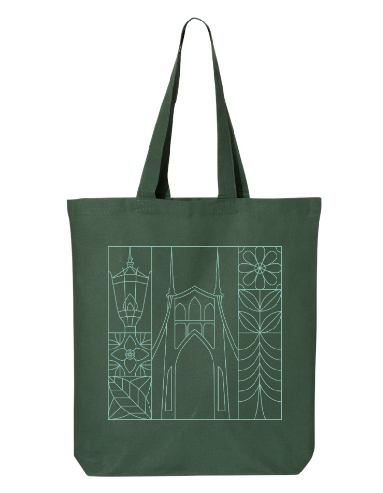 Bridge Tote Bag - Forest Green