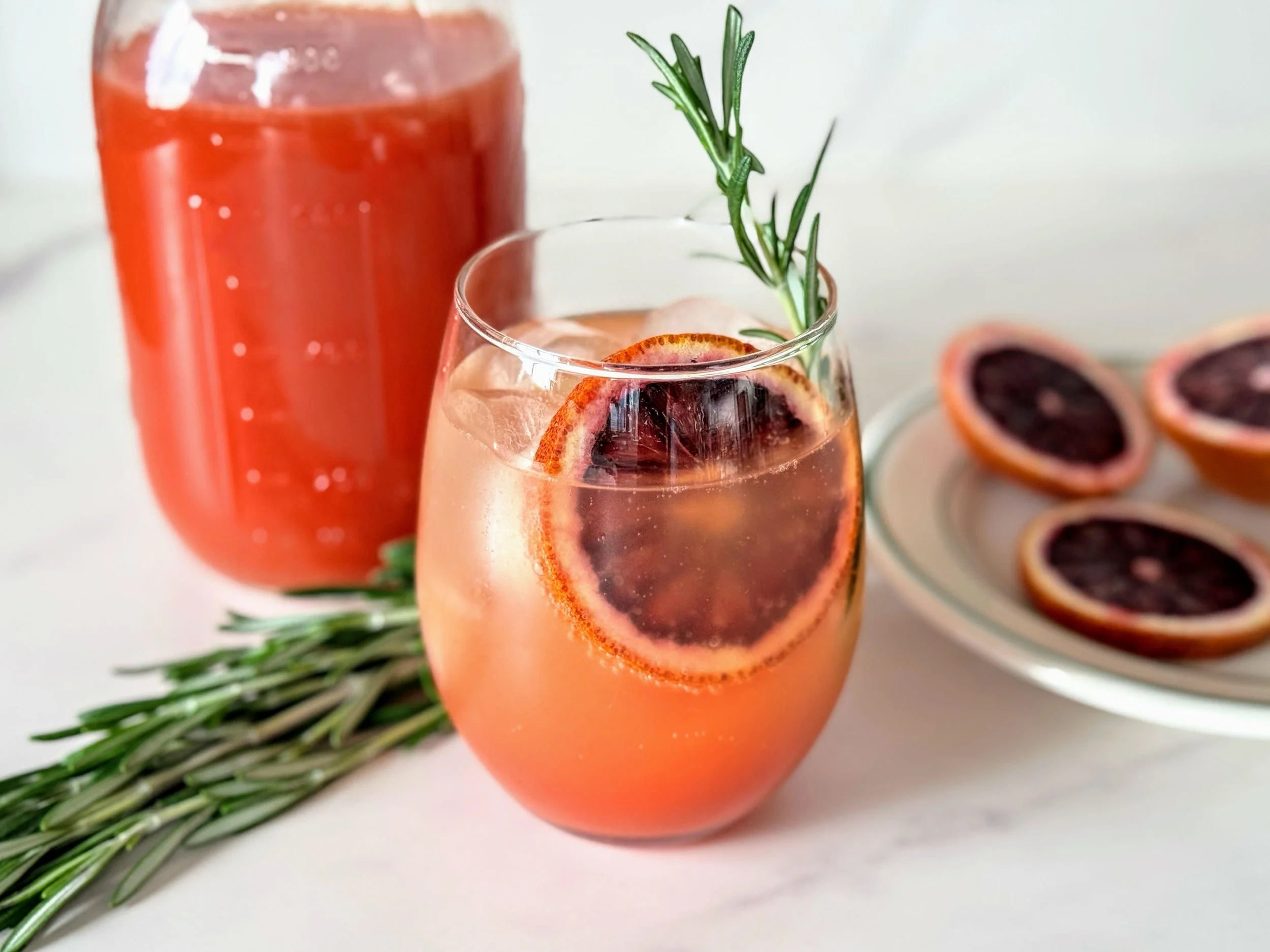 Blood Orange-Rosemary Spritz