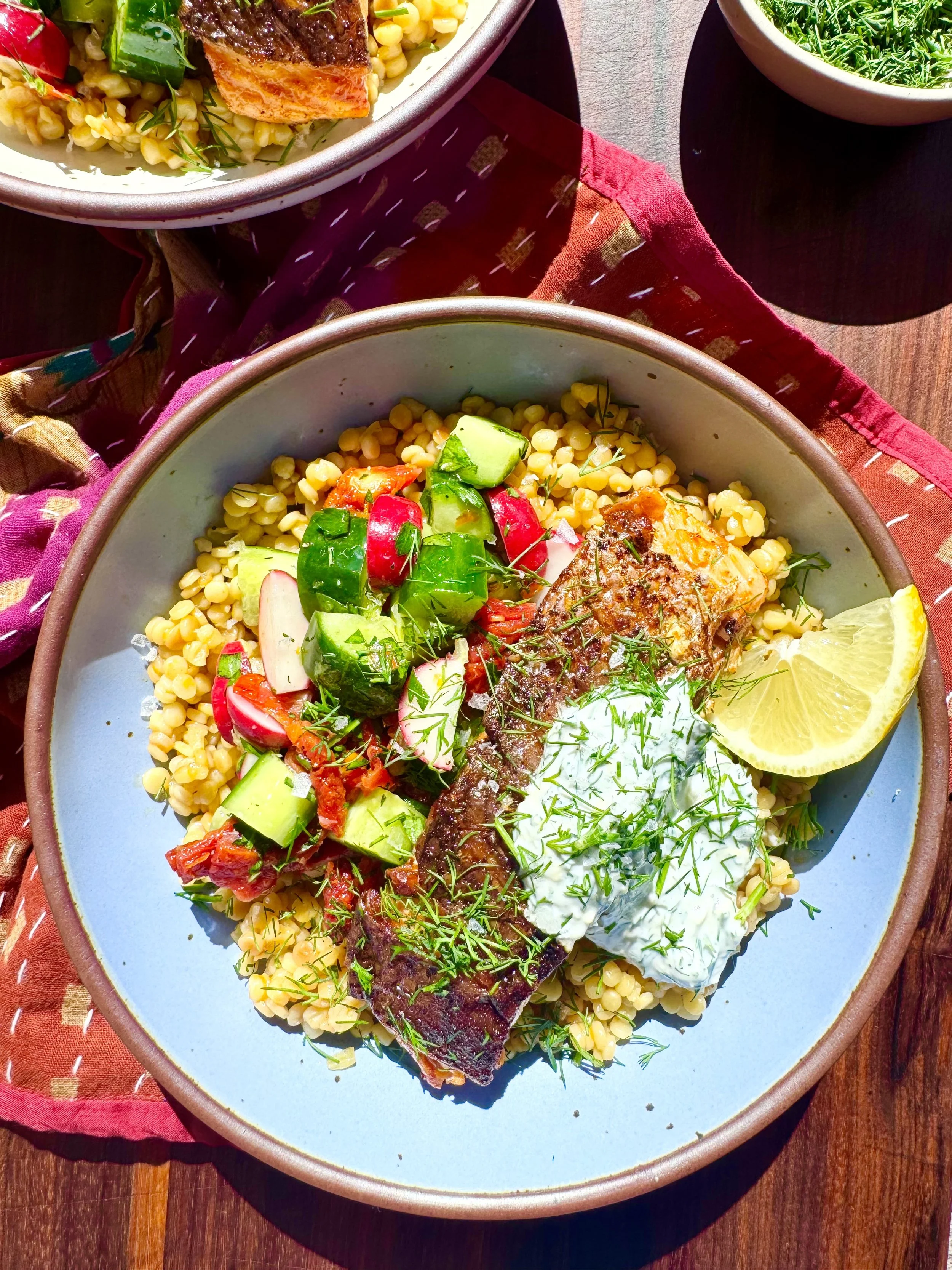Sun-dried Tomato Salmon Bowls