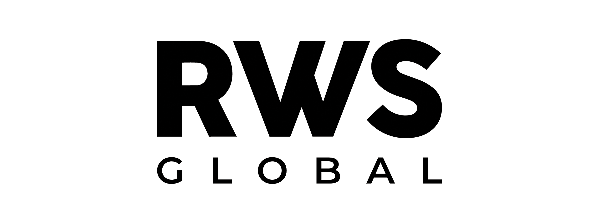 Black and white logo of RWS Global with large bold letters and the word 'Global' underneath.