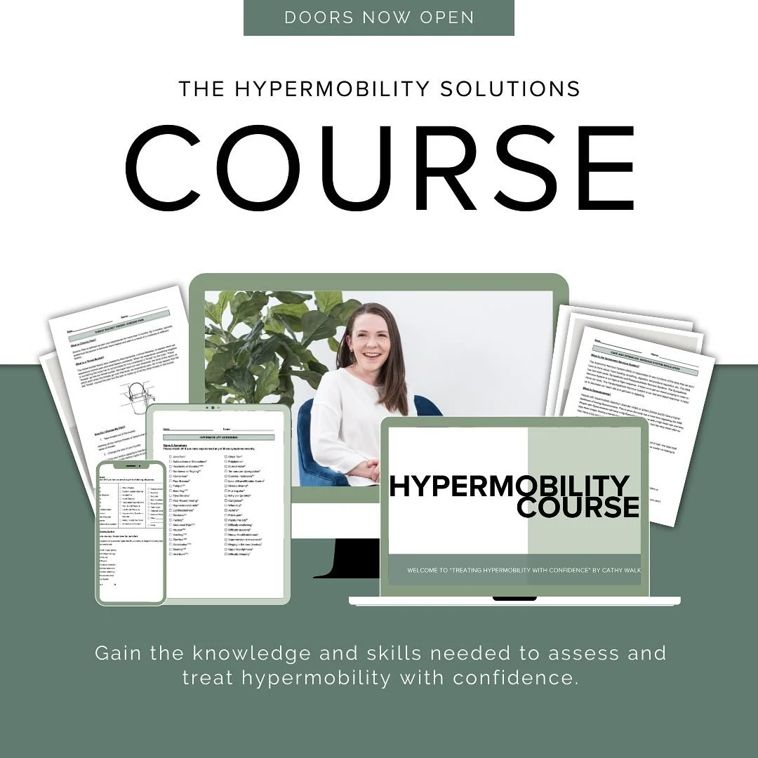 🎉 It&rsquo;s here! The Hypermobility Solutions Course is now open for enrollment until Thurs.Sept 25th at 11:59pm PDT. 

In this course physiotherapists and movement professionals learn how to reduce pain, improve strength, and confidently treat hyp