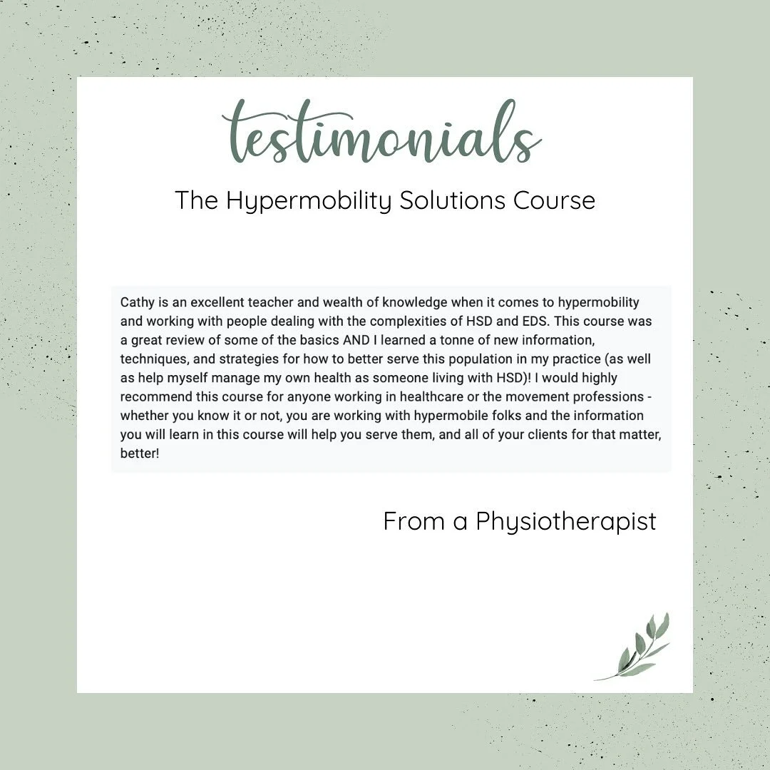 Have you heard&hellip;what other students have said about the Hypermobility Solutions Course?!

If you are treating hypermobile clients and aren&rsquo;t getting the results you usually do then I would love to help you out. 

I&rsquo;m talking: 
&bull