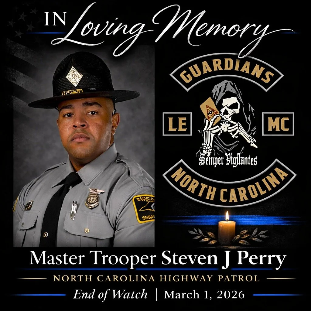 In Loving Memory of Master Trooper Steven J. Perry

It is with heavy hearts that we honor and remember Master Trooper Steven J. Perry of the North Carolina Highway Patrol, who made the ultimate sacrifice in the line of duty.

End of Watch: March 1, 2