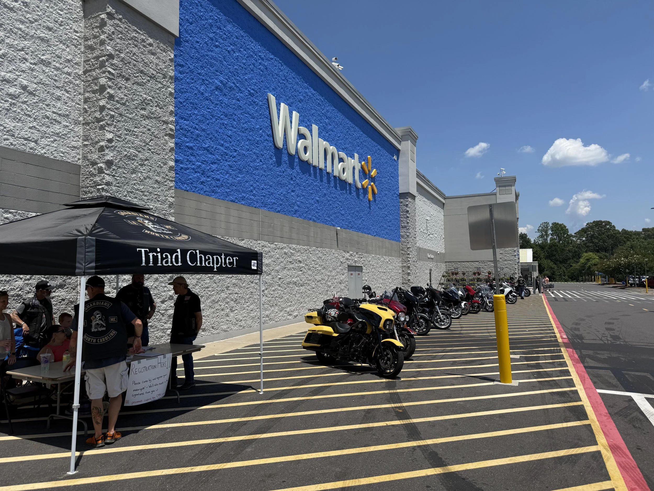Great ride turn out to support the Children's Miracle Network in conjunction with Walmart
