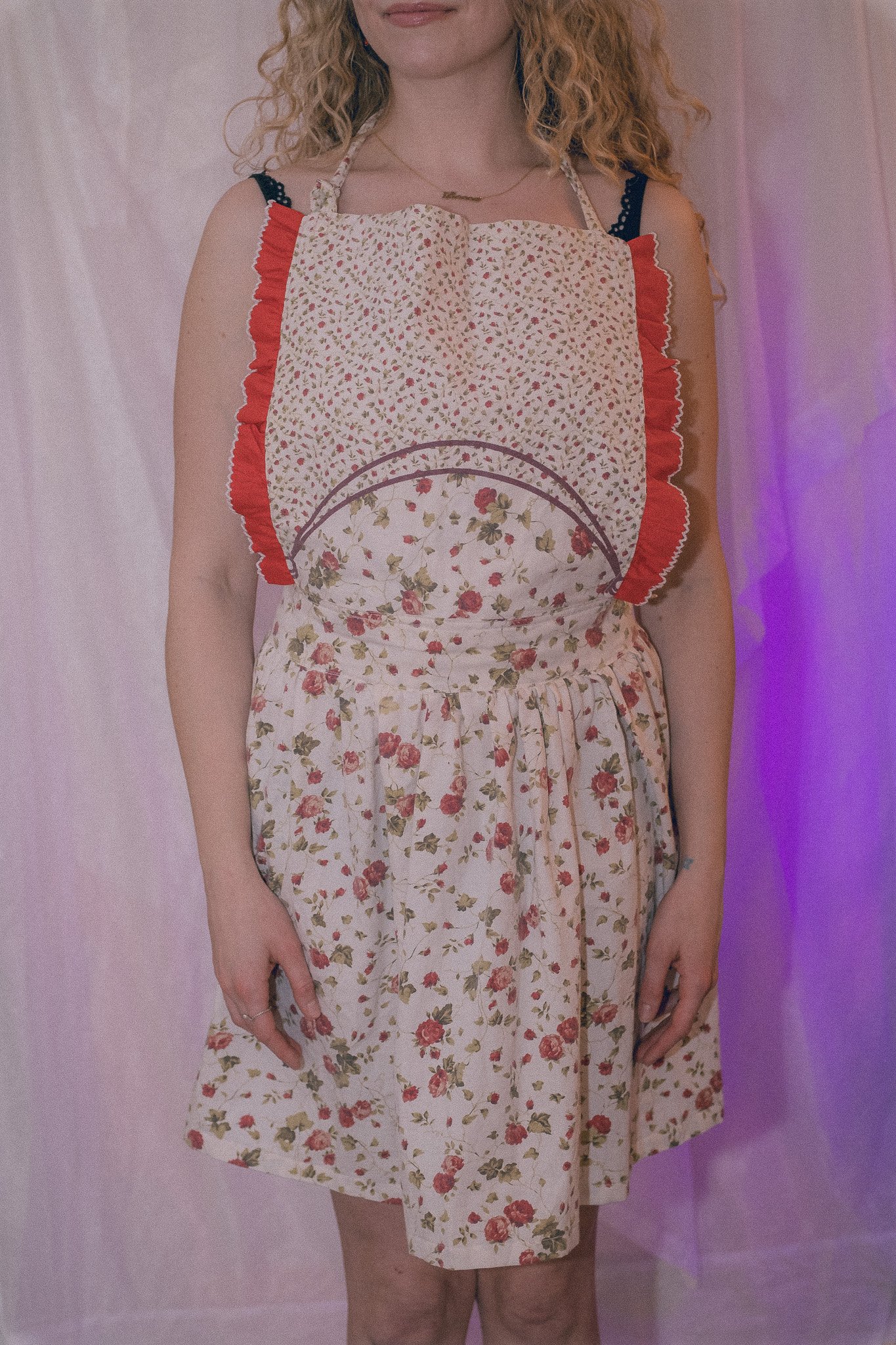 Rose Ruffle Full Apron