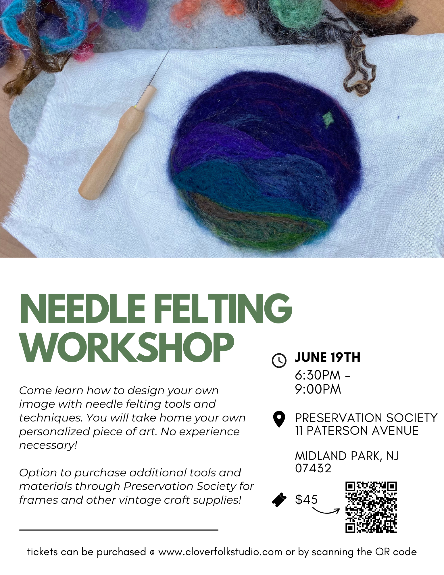 Needle Felting Workshop