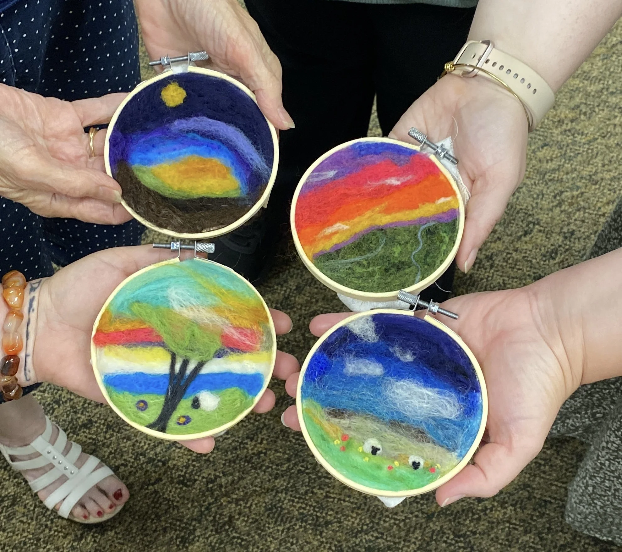 2D Felted Landscapes